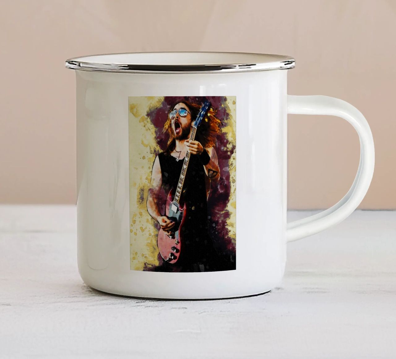 Sbaffo di Jared Leto tazza in smalto da Gunawan Rb