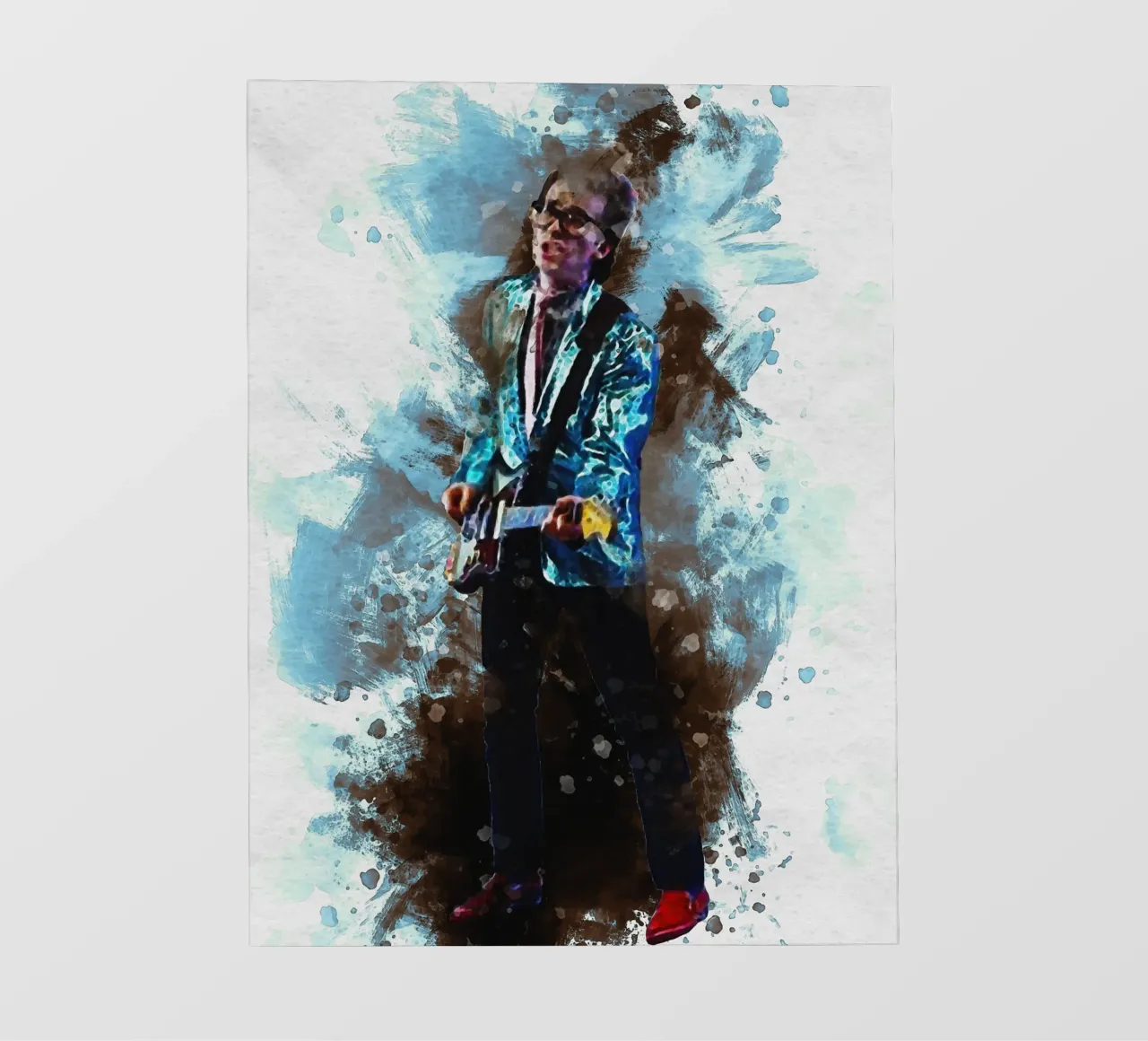 Smudge Elvis Costello e la maledizione di Top of the Pops pellicola backlit da Gunawan Rb