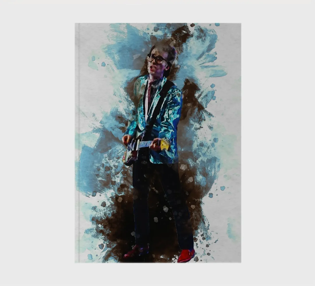 Smudge Elvis Costello & the curse of Top of the Pops notebook by Gunawan Rb