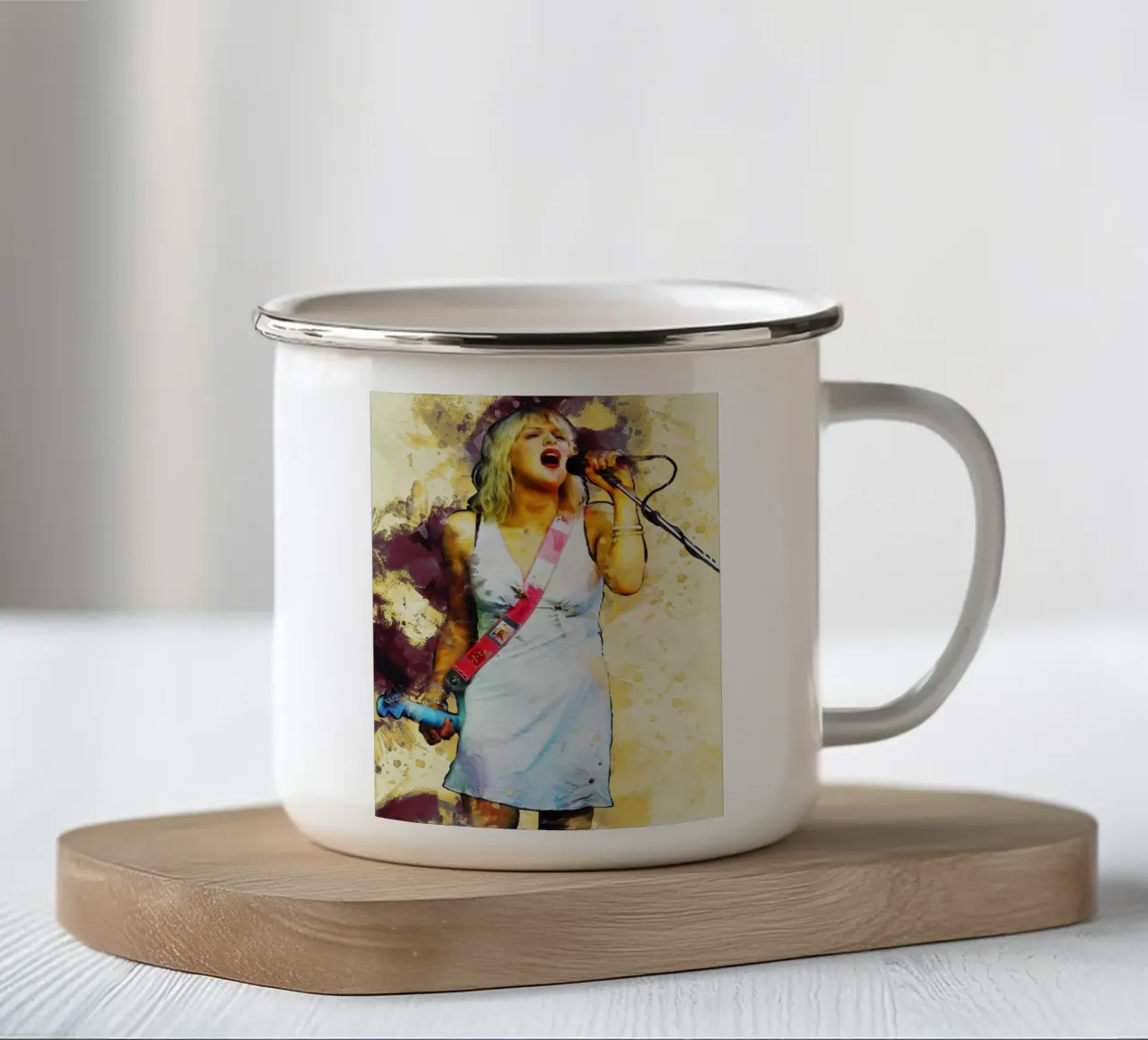 Sfumare Courtney Love tazza in smalto da Gunawan Rb