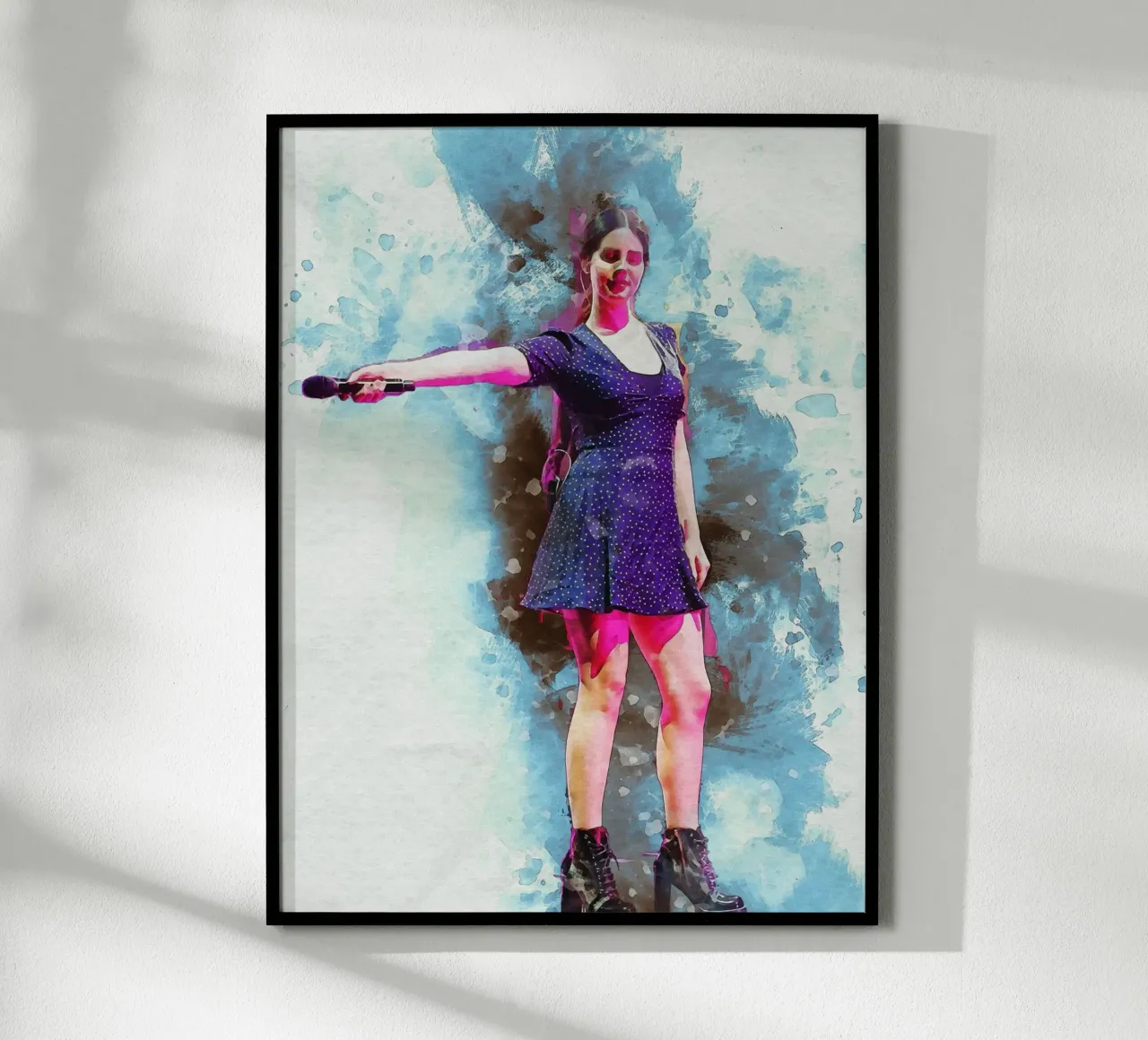 Smudge Lana Del Rey Live poster con telaio in plastica da Gunawan Rb