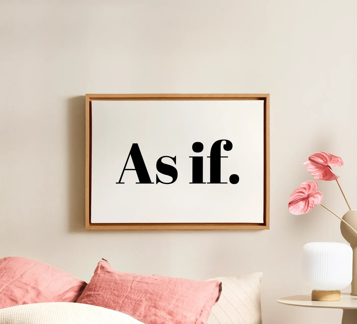 Alsof canvas van Paigaam Studio