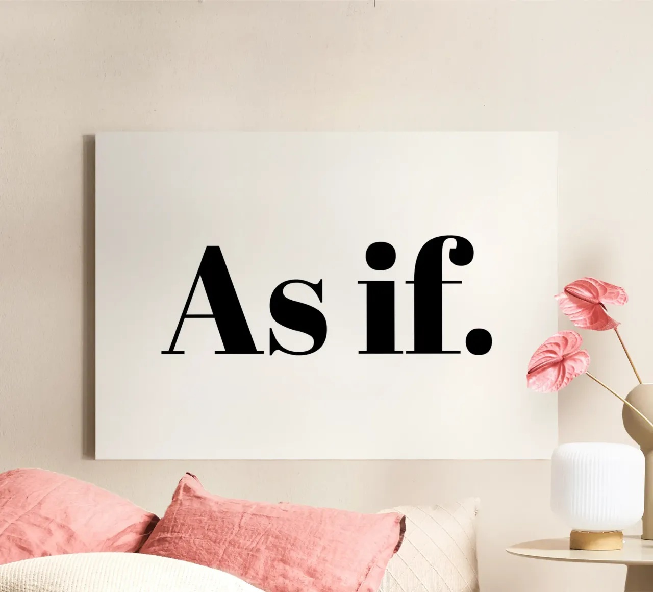As if canvas with Floater frame by Paigaam Studio