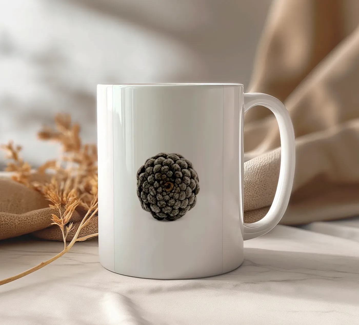 Pinecone N2 ceramic mug by Miles of Light