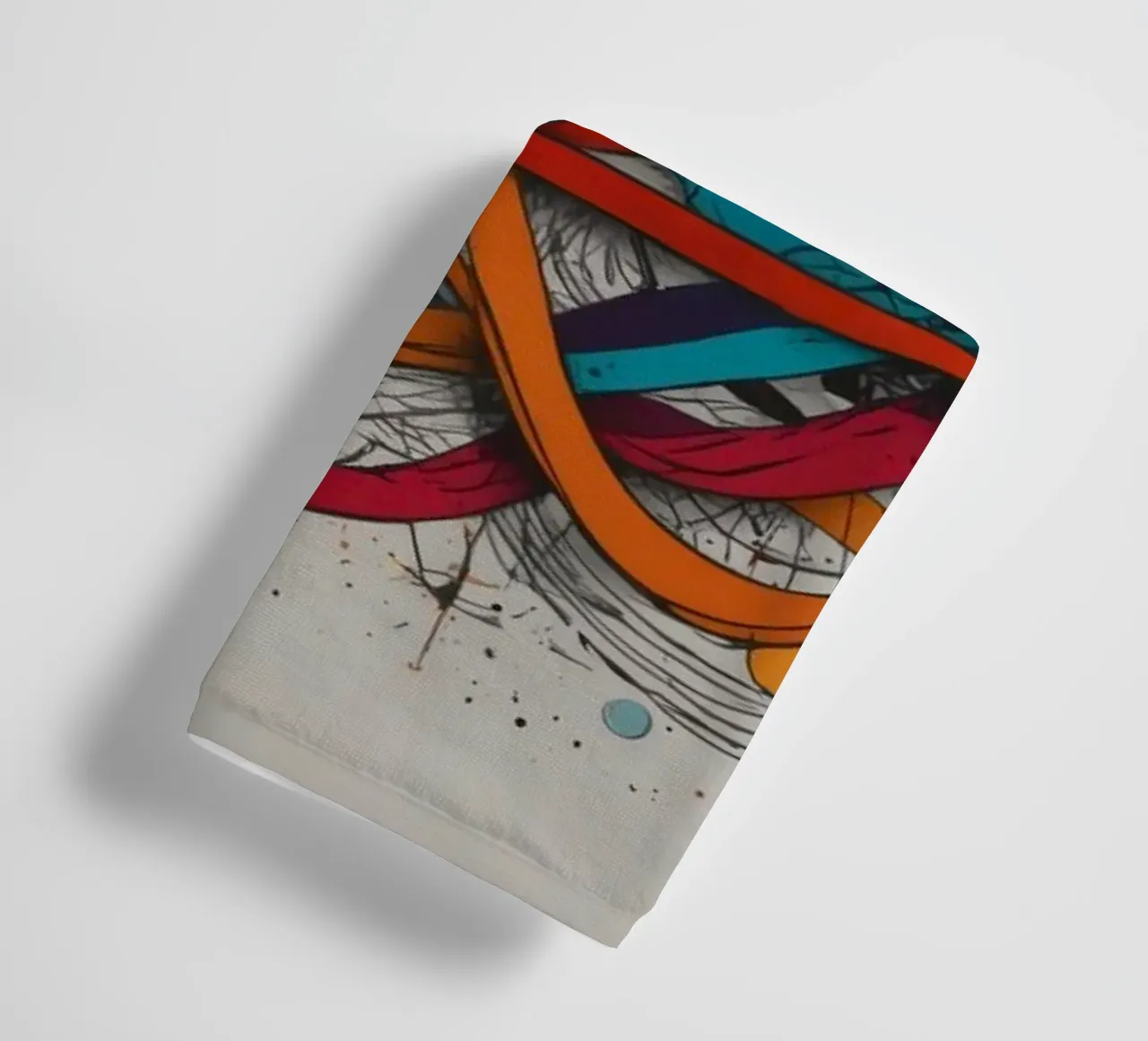 Design astratto e colorato con linee e forme dinamiche asciugamano da bagno da DesignDoodle