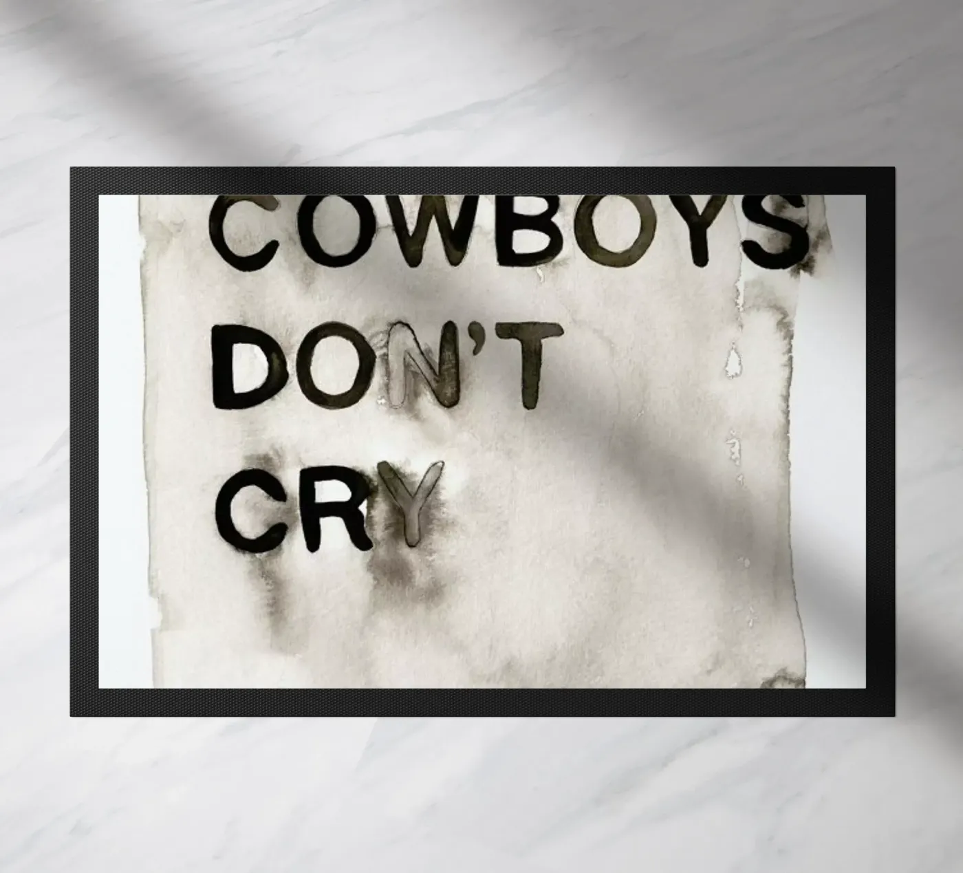 Note To Self Fußmatte von Victoria Verbaan