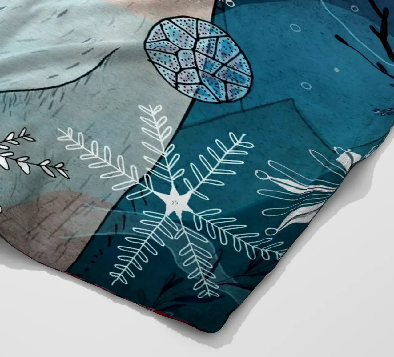 Orso polare con fiocchi di neve coperta in pile da AnimalArt