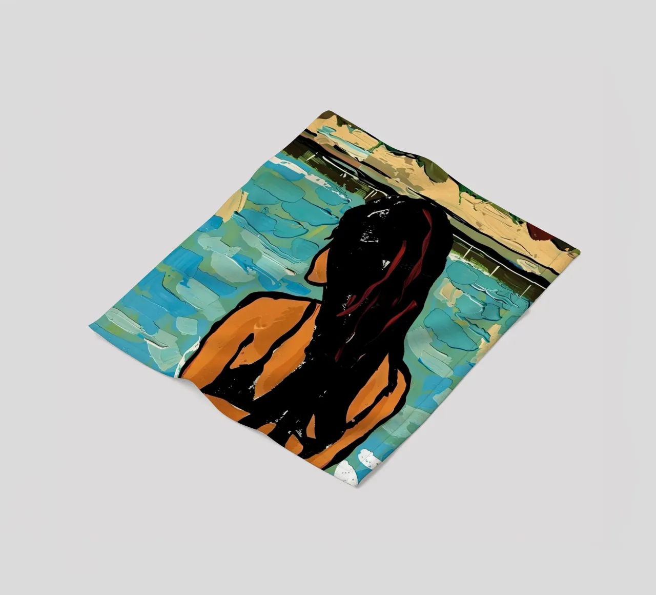 Ragazza in piscina coperta in pile da DaarbyN