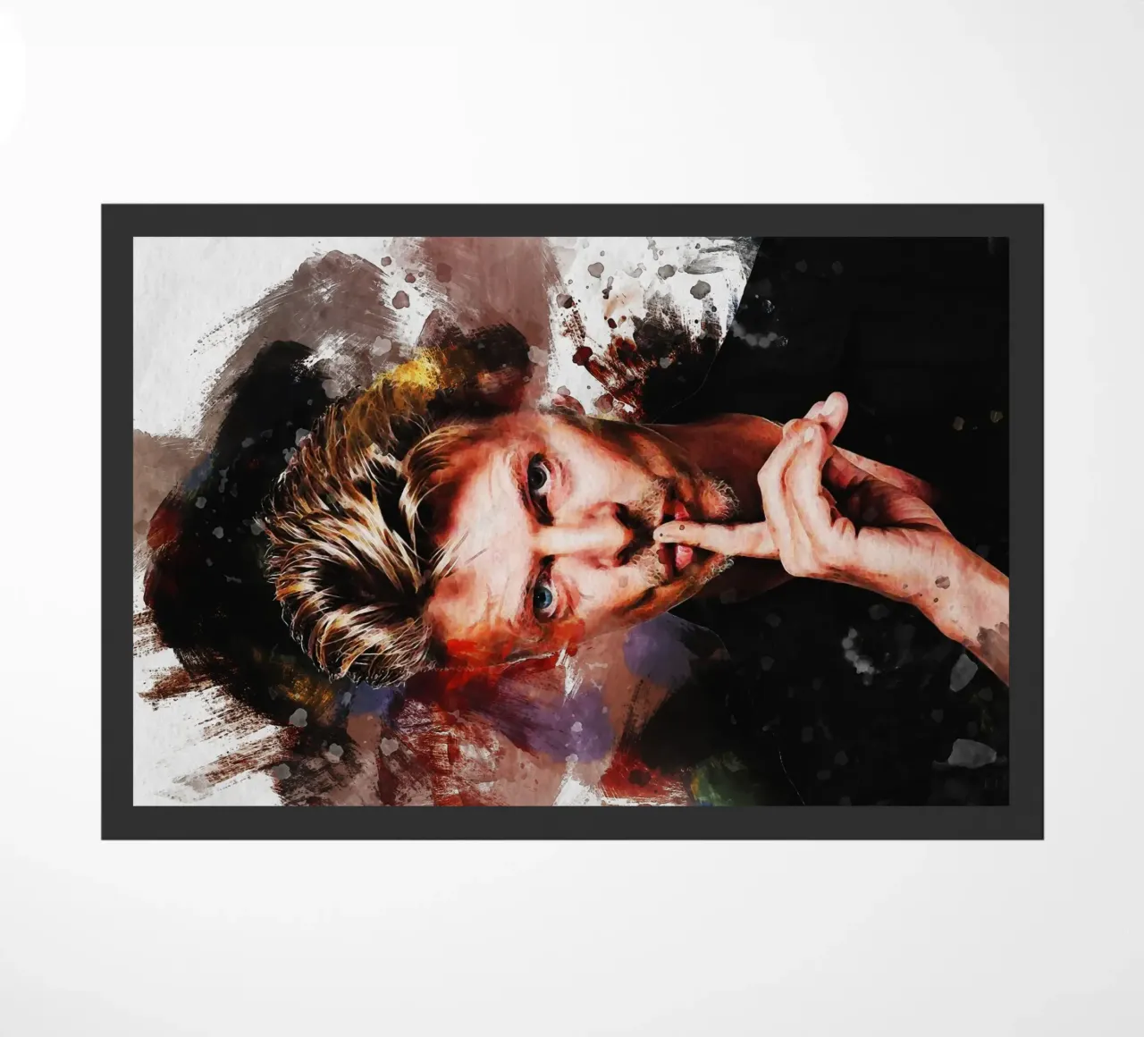 Smudge Ritratto di David Bowie zerbino da Gunawan Rb