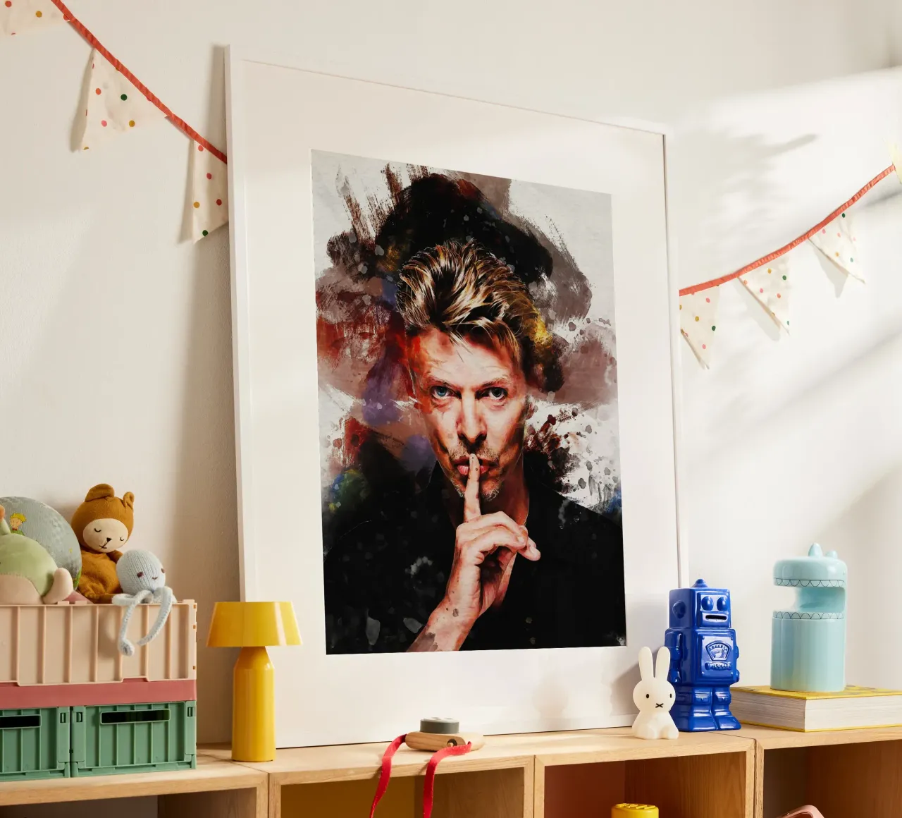 Smudge Ritratto di David Bowie carta hahnemühle da Gunawan Rb