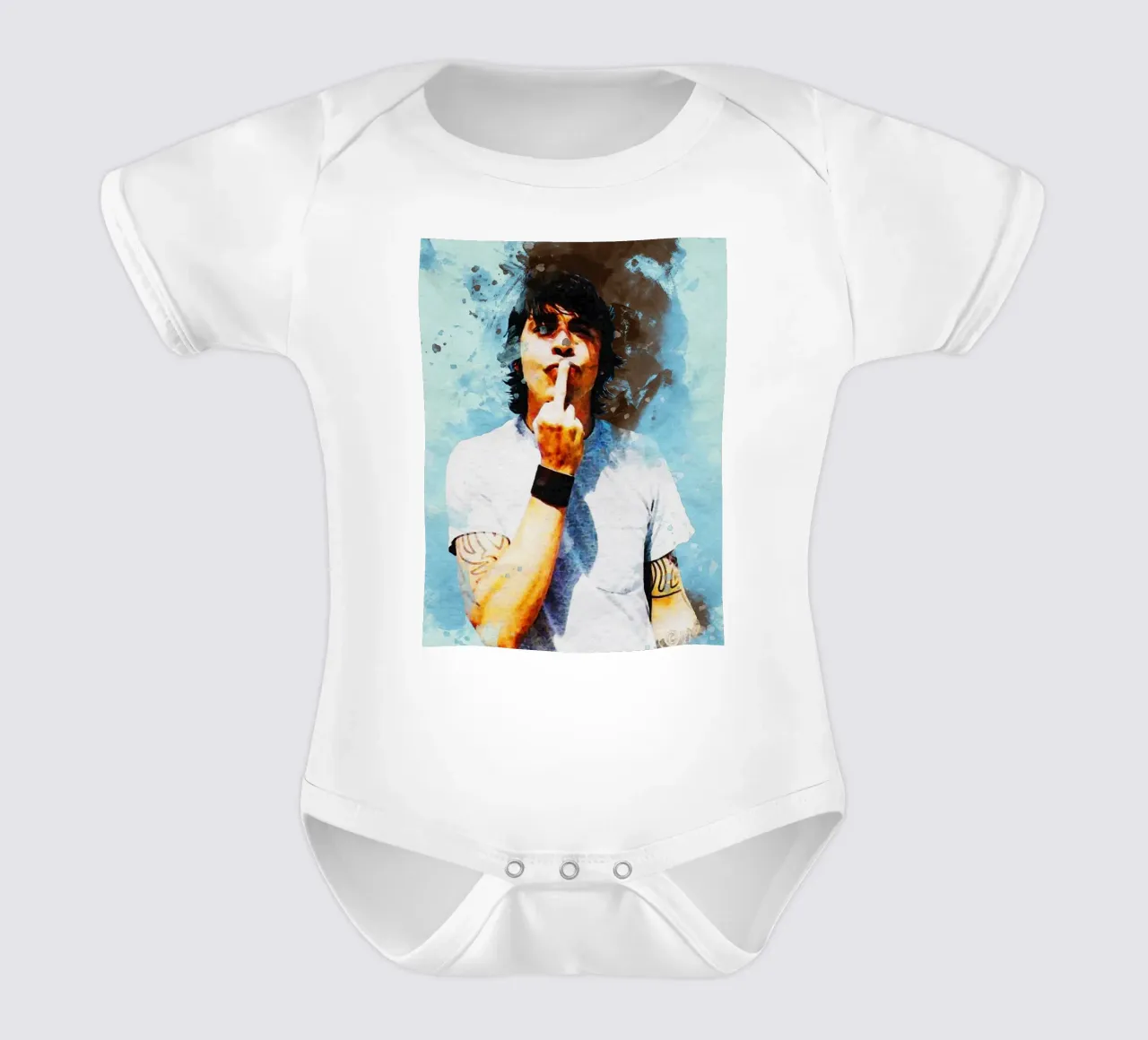 Smudge of Portrait Dave Foo Fighters body de bebé de Gunawan Rb