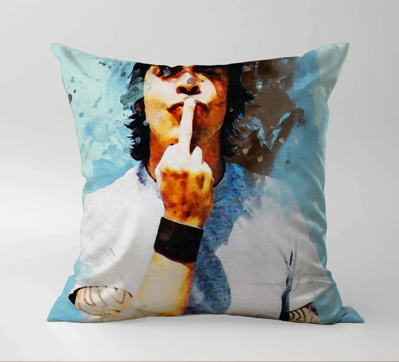 Sbaffo di ritratto Dave Foo Fighters cuscino da Gunawan Rb