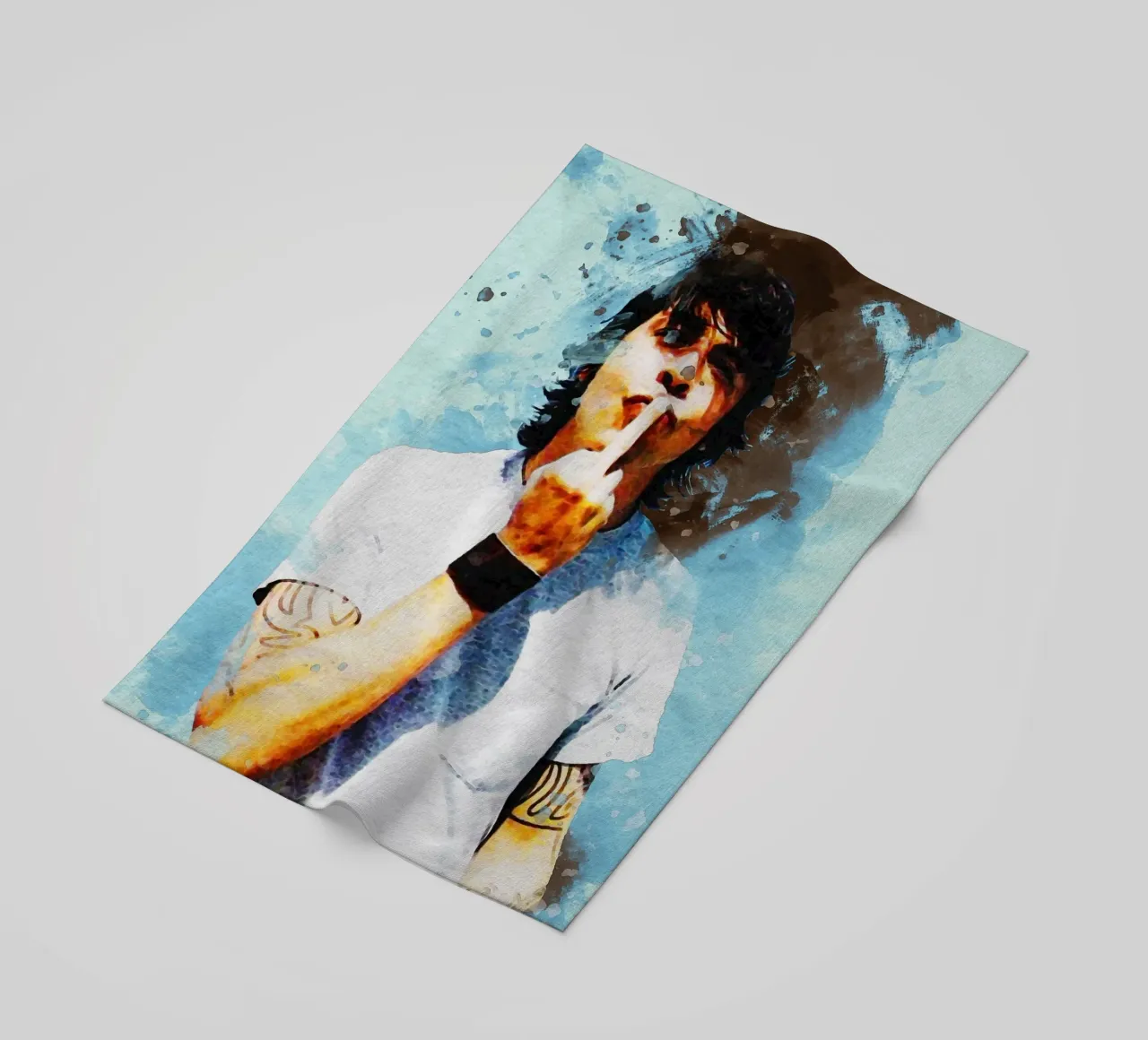 Sbaffo di ritratto Dave Foo Fighters telo mare da Gunawan Rb
