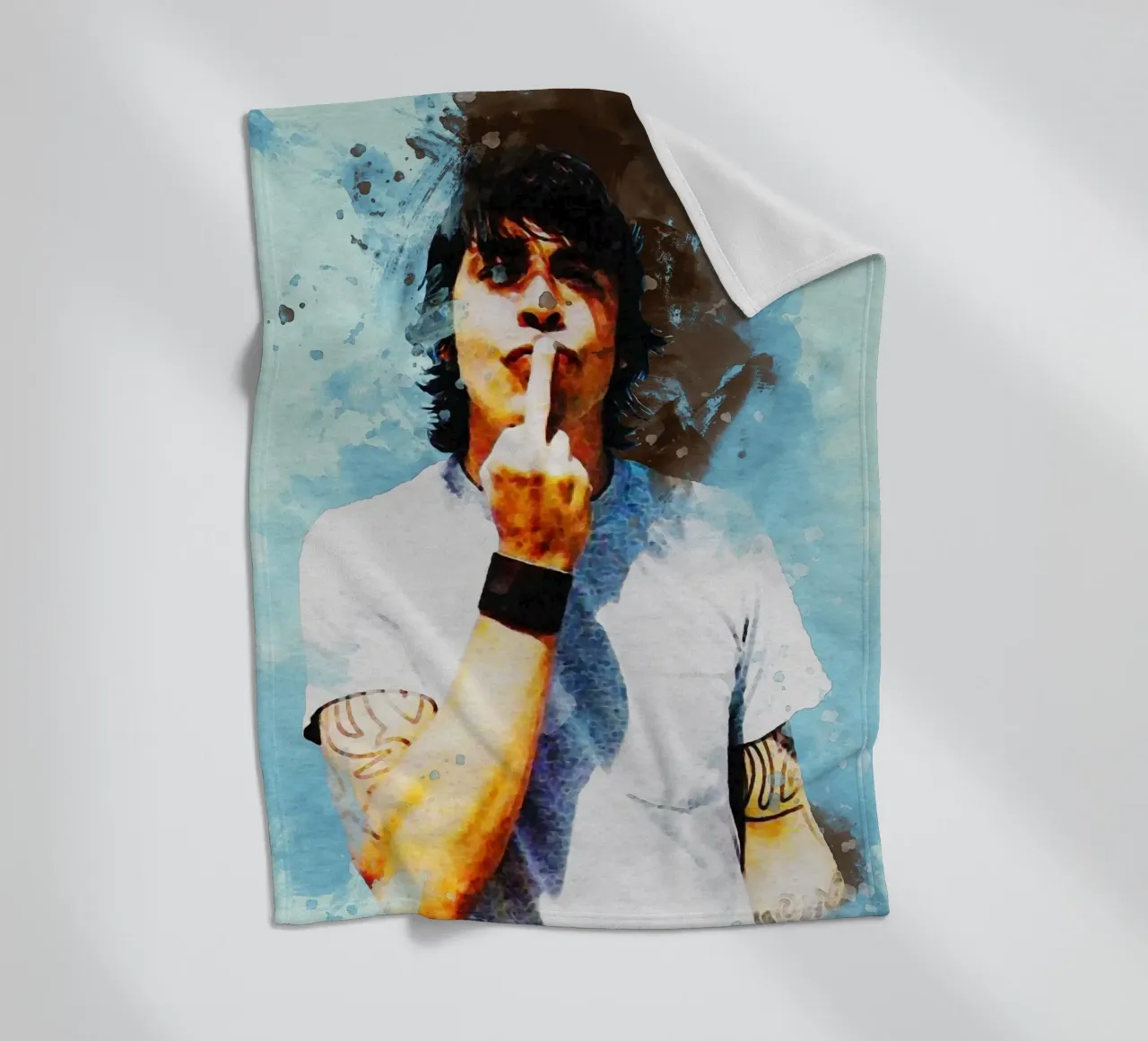 Sbaffo di ritratto Dave Foo Fighters coperta in pile da Gunawan Rb