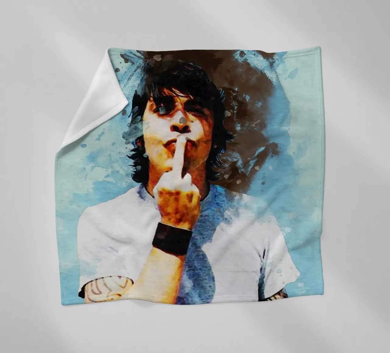 Sbaffo di ritratto Dave Foo Fighters coperta in pile da Gunawan Rb