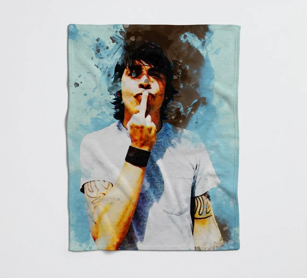 Sbaffo di ritratto Dave Foo Fighters coperta in pile da Gunawan Rb