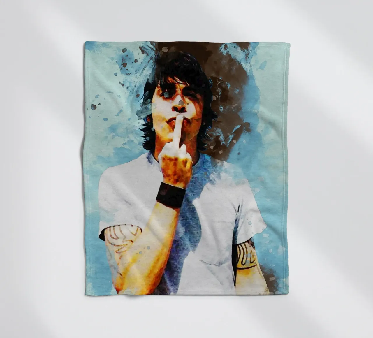 Sbaffo di ritratto Dave Foo Fighters coperta in pile da Gunawan Rb