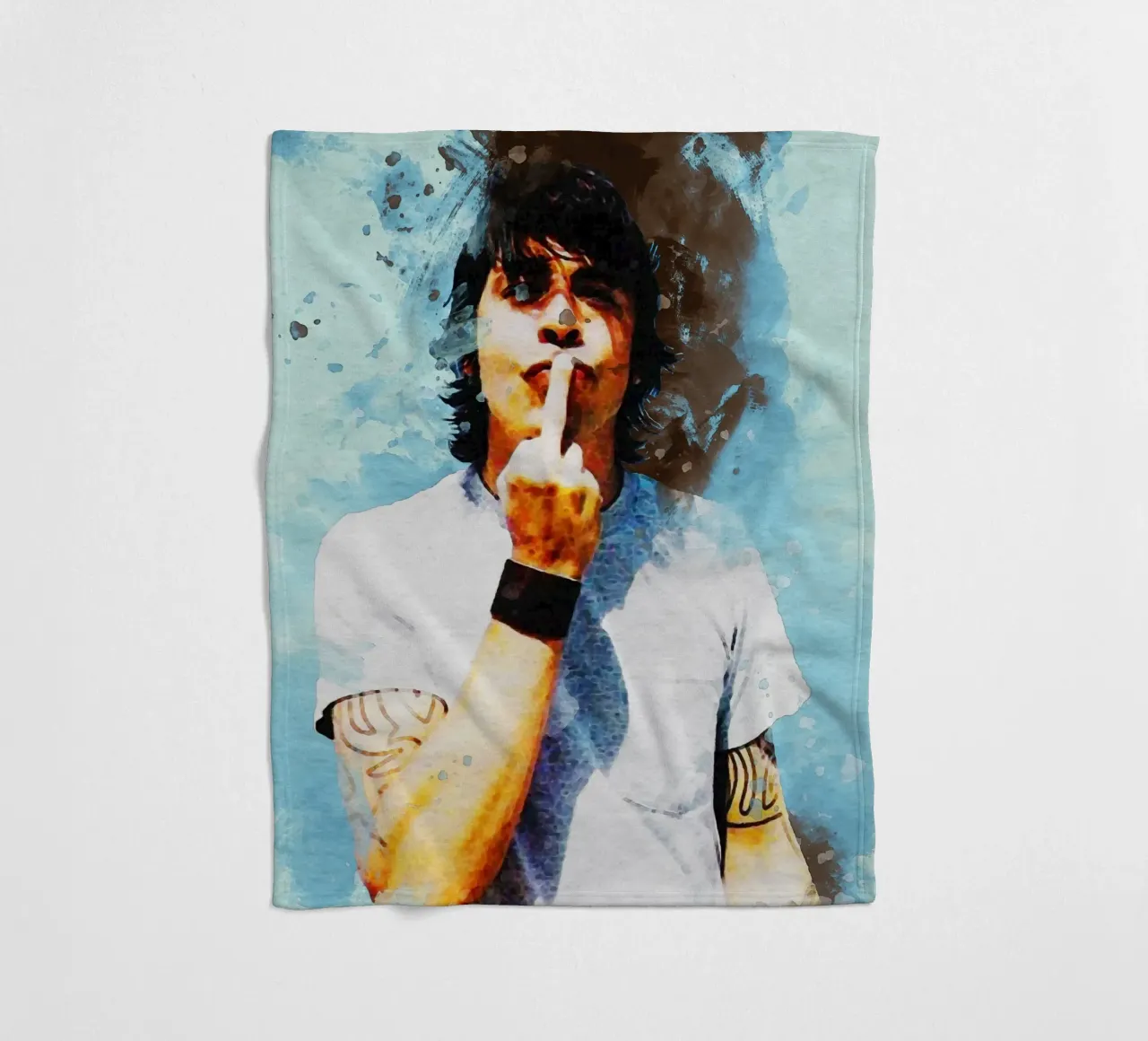 Sbaffo di ritratto Dave Foo Fighters coperta in pile da Gunawan Rb