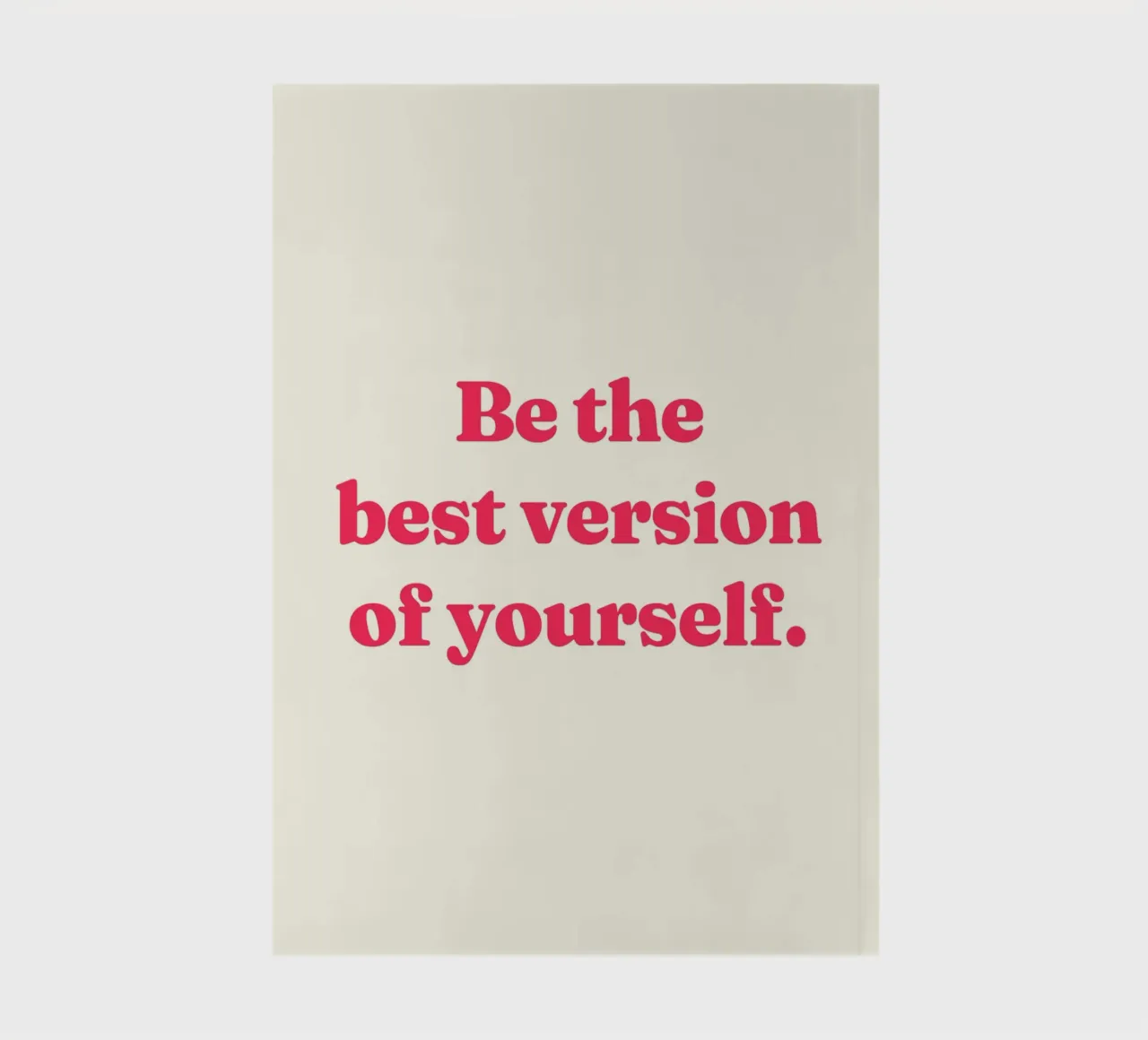 Be the best version of yourself quote notebook by Paigaam Studio