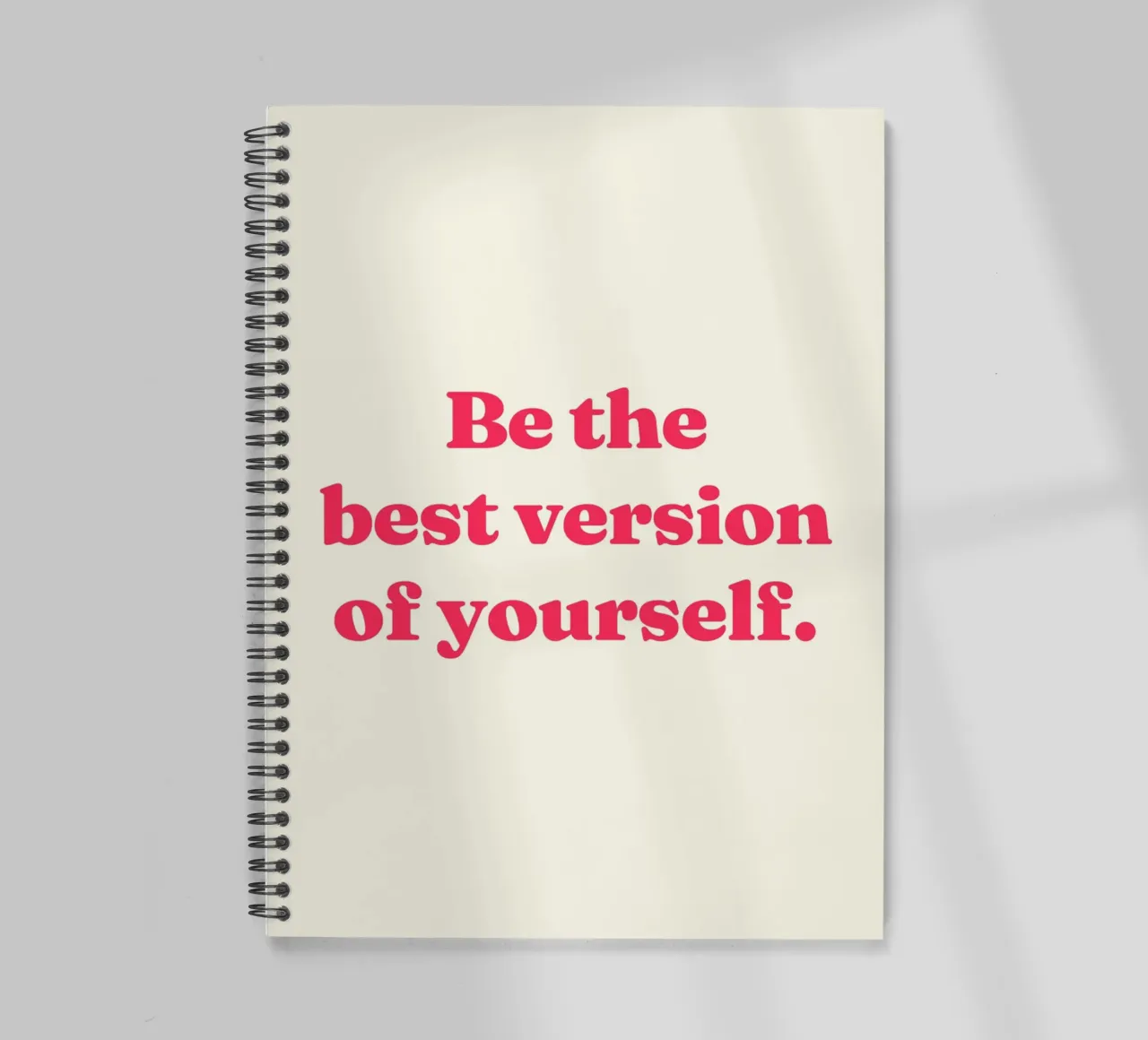 Be the best version of yourself quote spiral notebook by Paigaam Studio