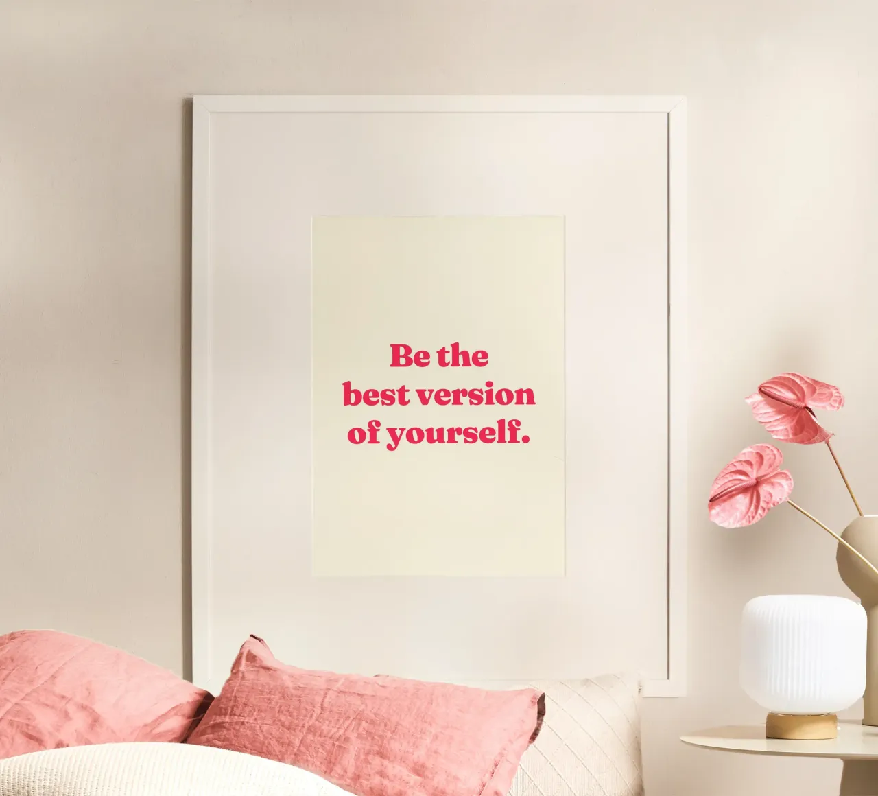 Sei die beste Version deiner selbst Zitat Poster von Paigaam Studio