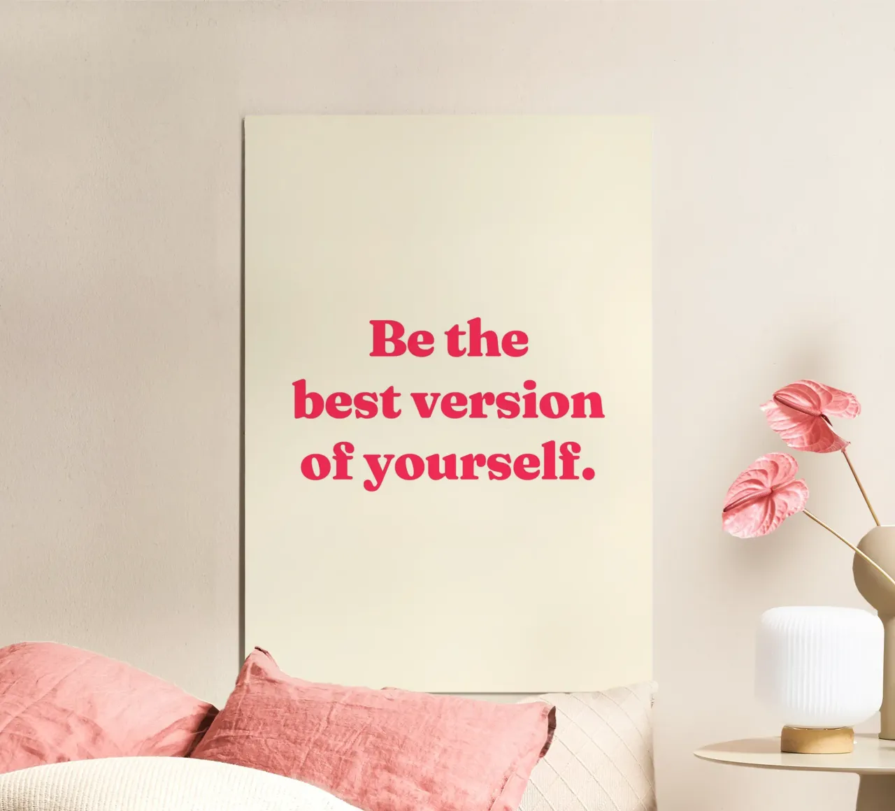 Sei die beste Version deiner selbst Zitat Poster von Paigaam Studio