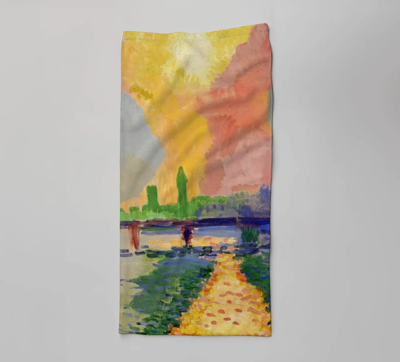 André Derain - Charing Cross Bridge towel by ARTOTHEK