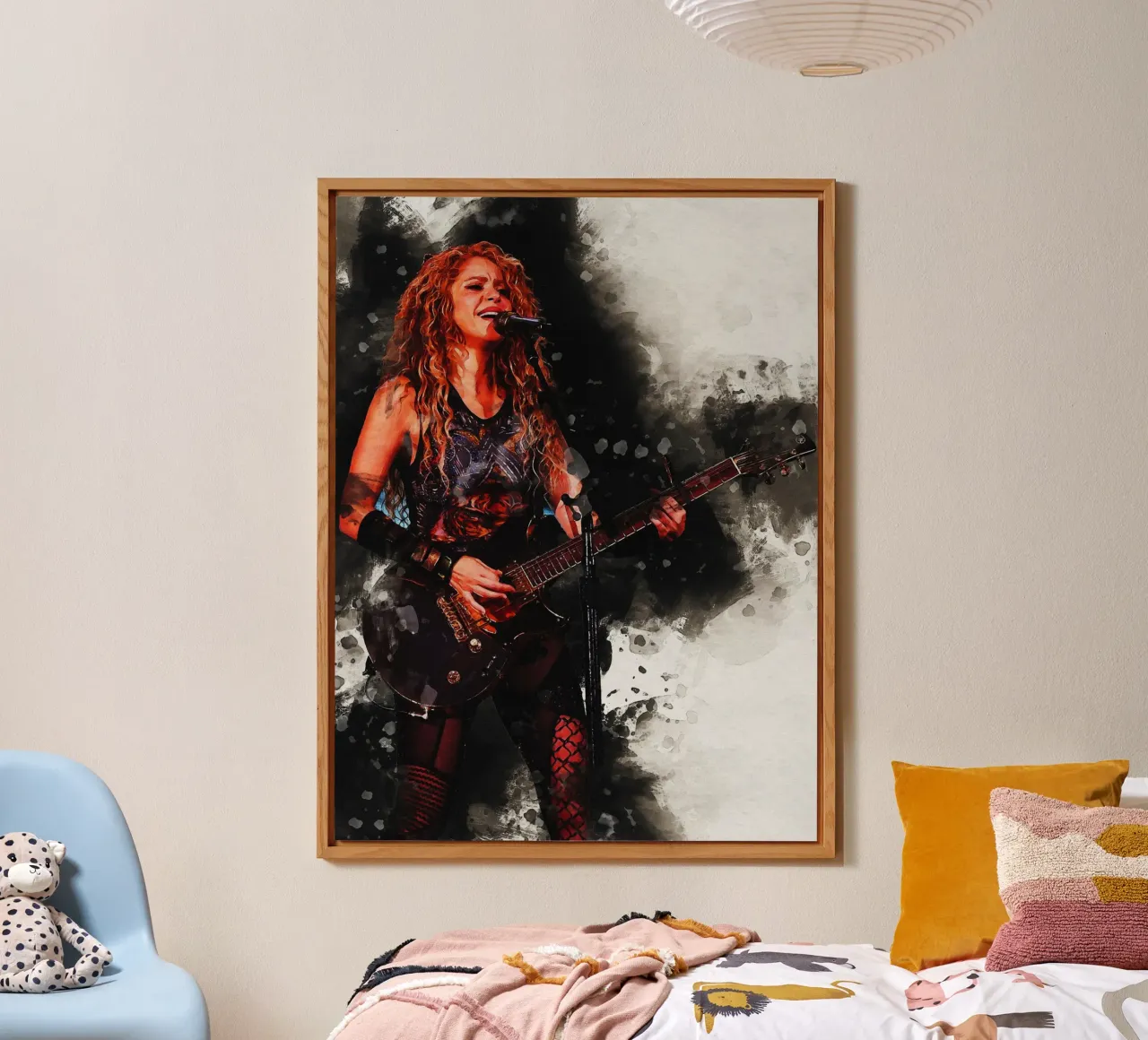 Smudge Shakira dal vivo in concerto alluminio dibond da Gunawan Rb