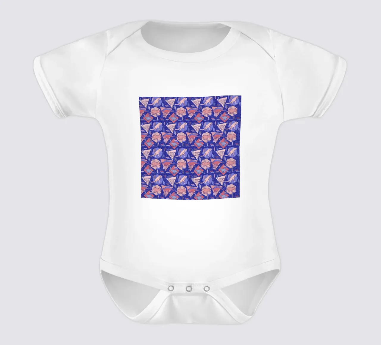 Dino Serenity Quartzrose body neonato maniche corte da Chobopop