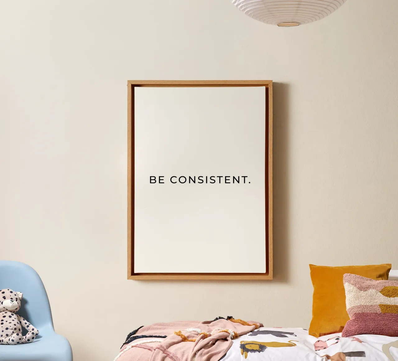 Be consistent quote canvas by Paigaam Studio