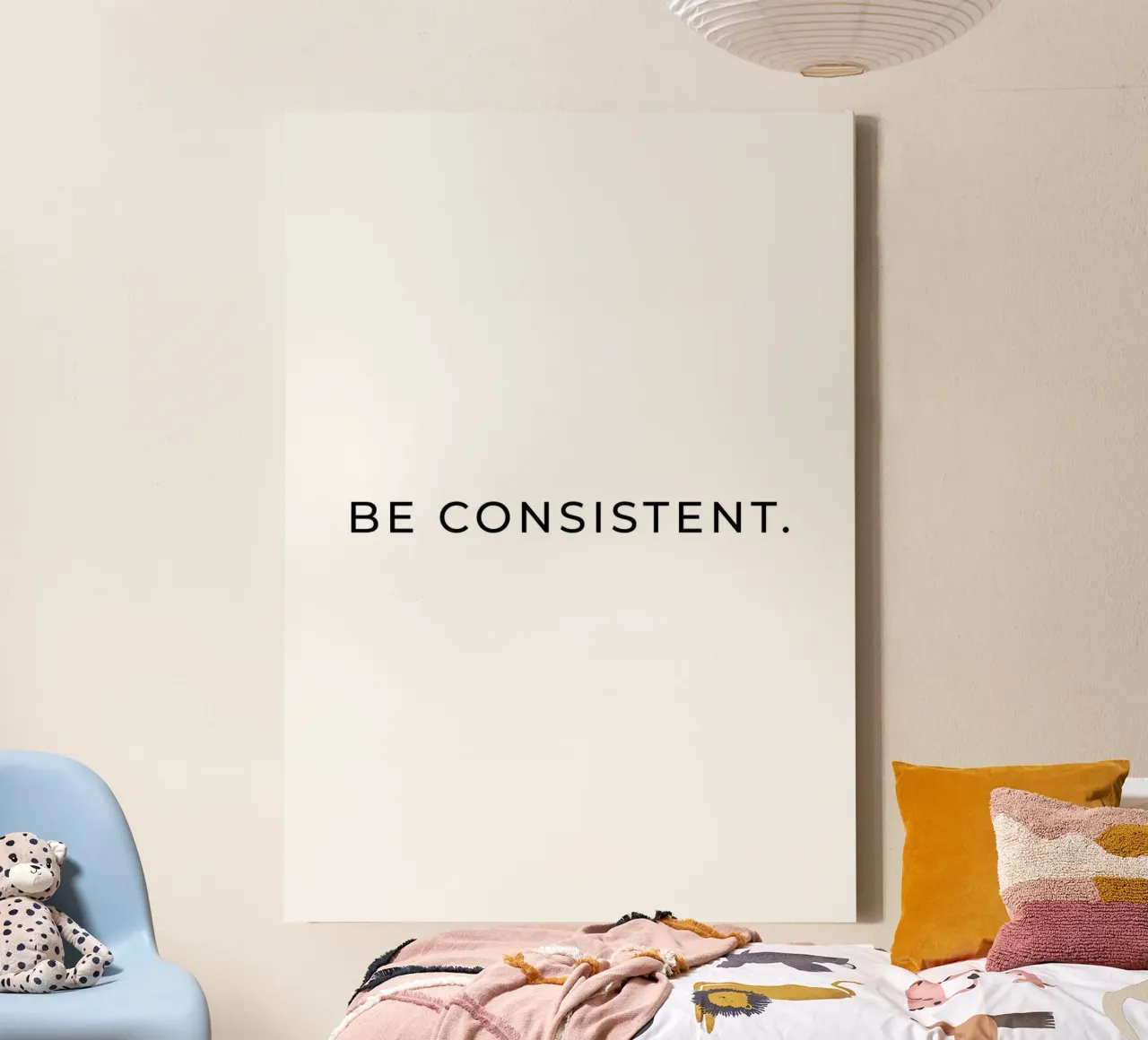 Be consistent quote canvas by Paigaam Studio