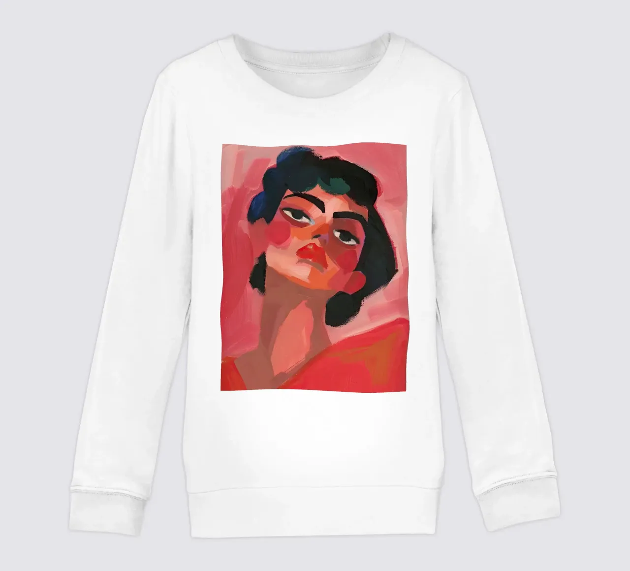 Bellezza astratta in rosso felpa bambino da DaarbyN