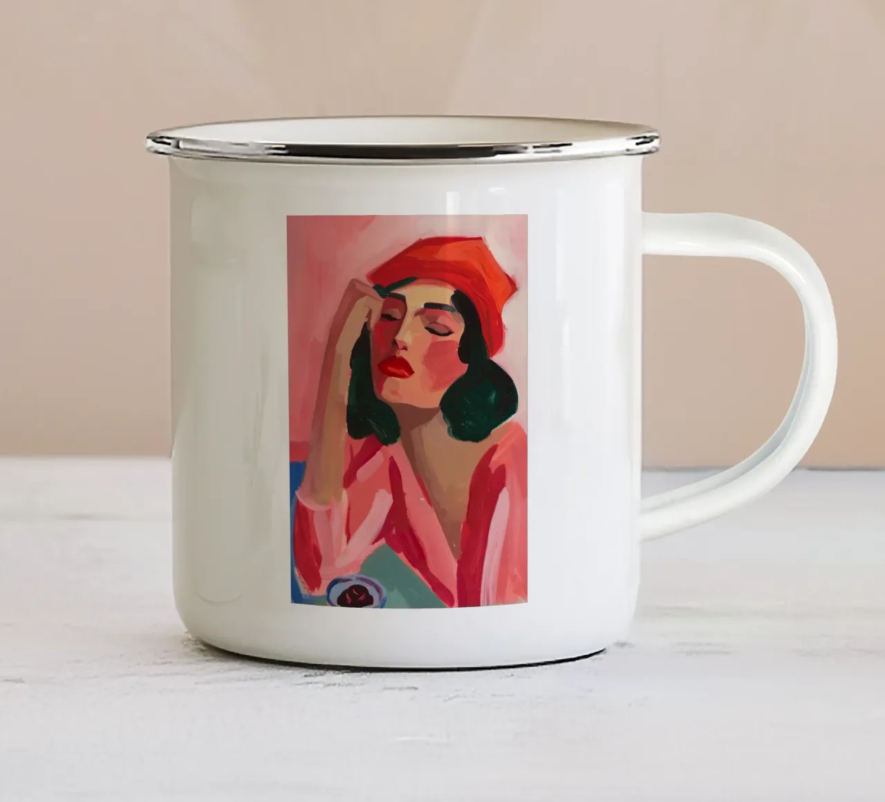 Persi nei pensieri tazza in smalto da DaarbyN