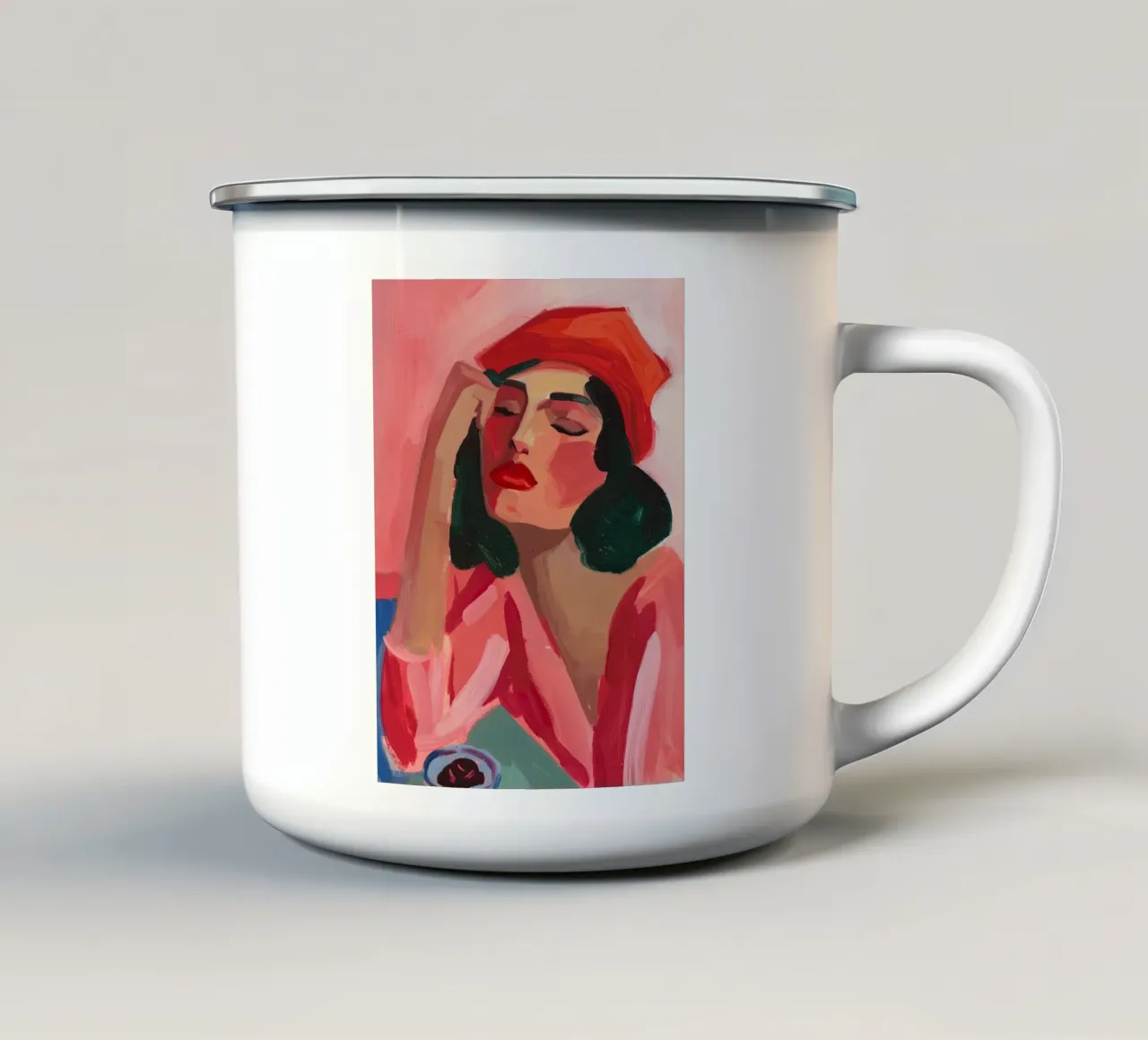 Persi nei pensieri tazza in smalto da DaarbyN