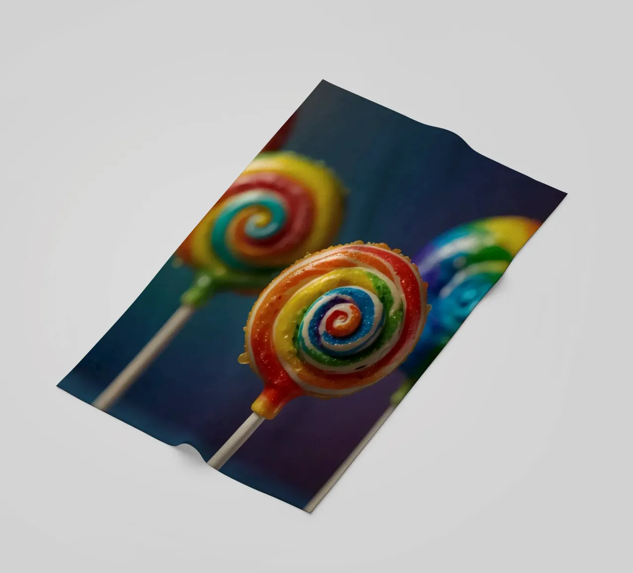 Lecca-lecca colorati in tonalità vivaci telo mare da DesignDoodle