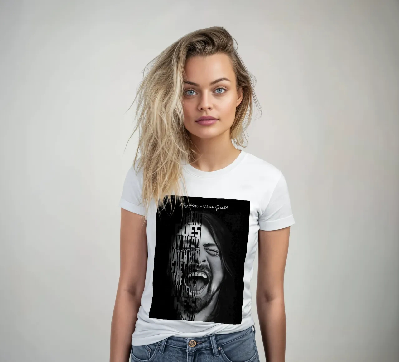 My Hero women's fitted t-shirt by Gunawan Rb