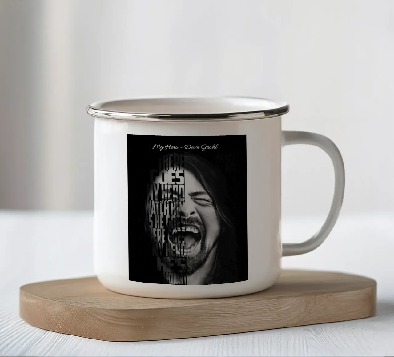 Il mio eroe tazza in smalto da Gunawan Rb