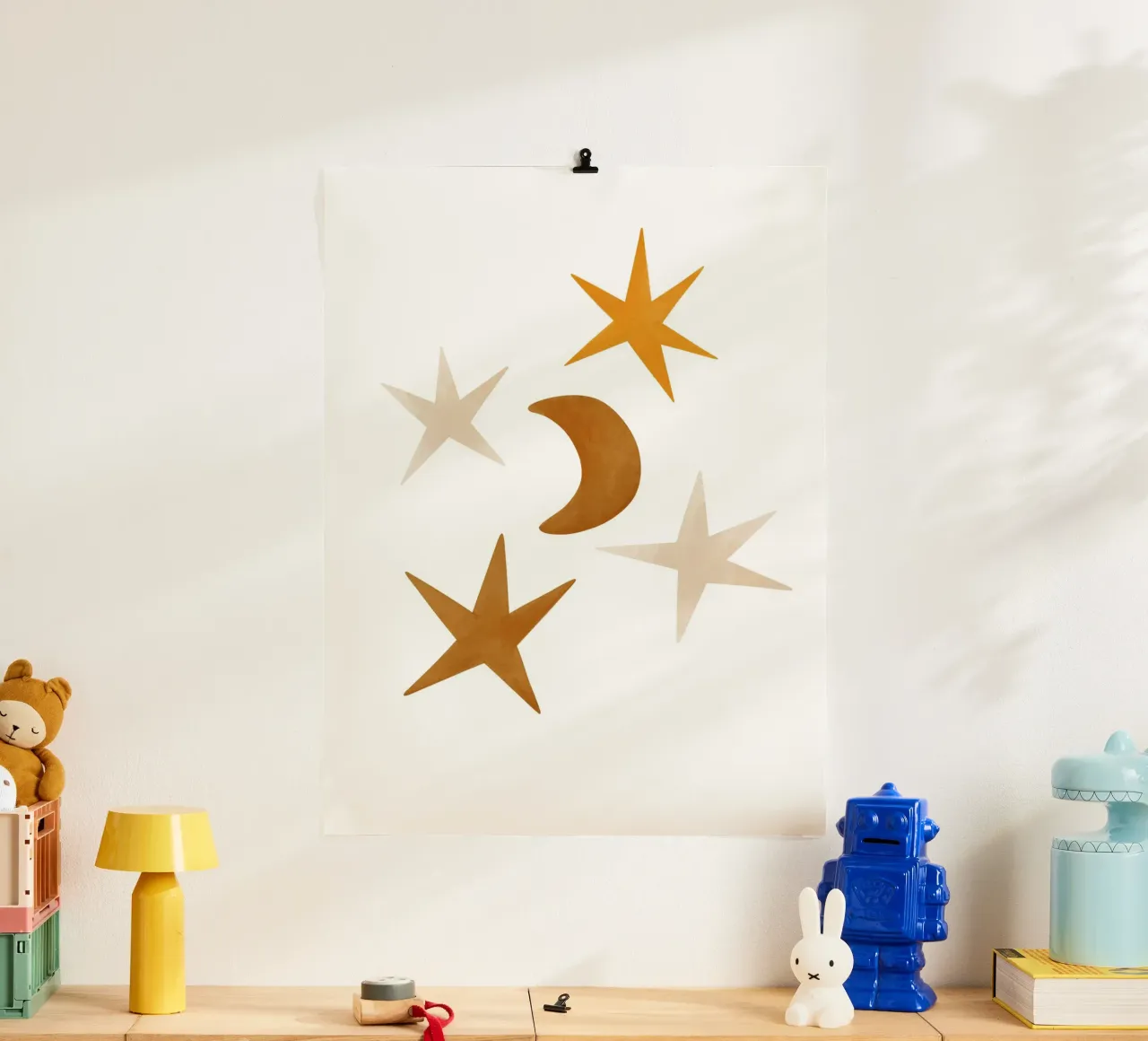 Childhood Charms No 4 poster con telaio in legno da treechild