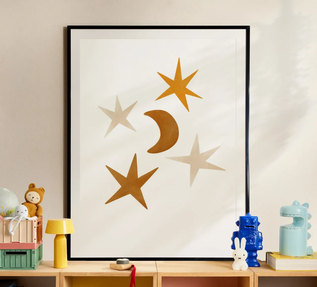 Childhood Charms No 4 poster con telaio in legno da treechild