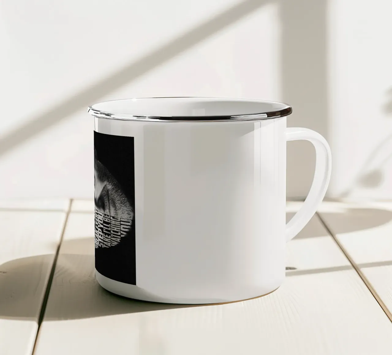 Ogni tuo respiro tazza in smalto da Gunawan Rb