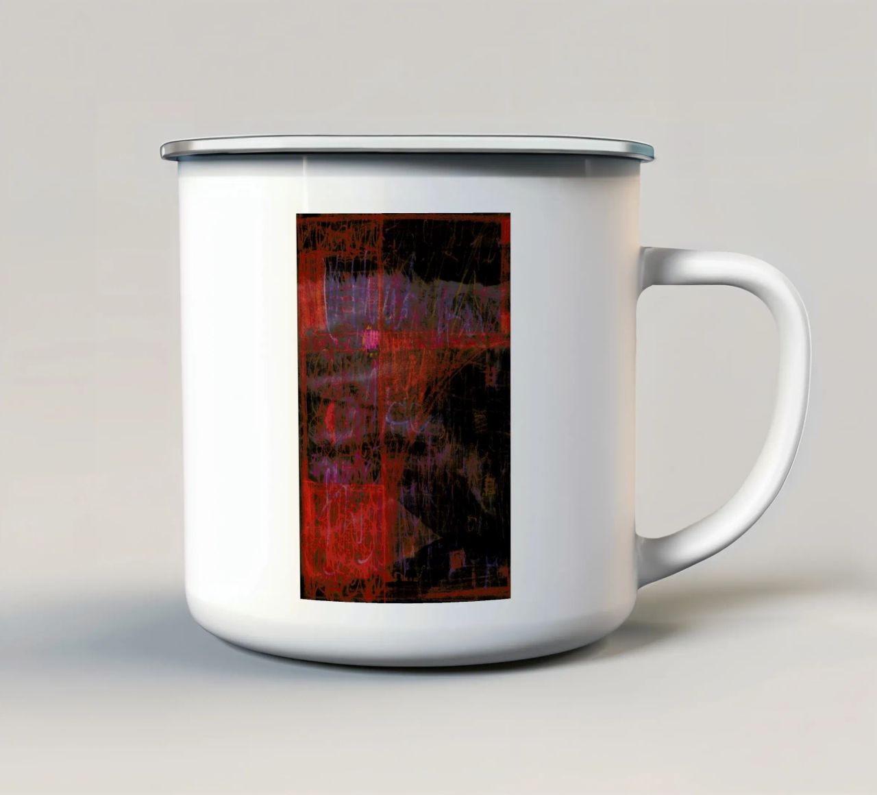 Imprint 02 tazza in smalto da József Gábos