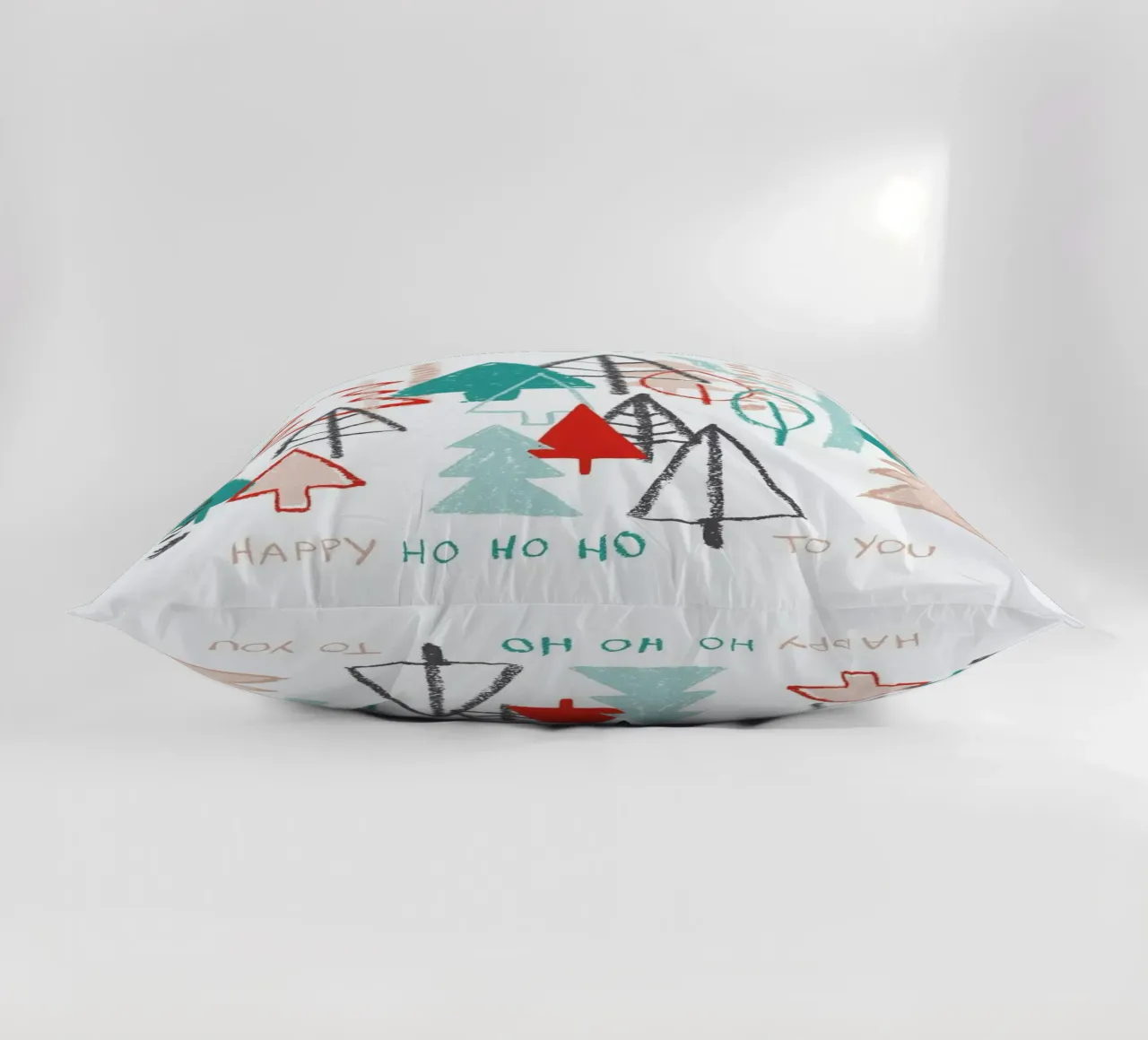 Happy Ho Ho Ho to You - Trees cuscino da BlauMaschine