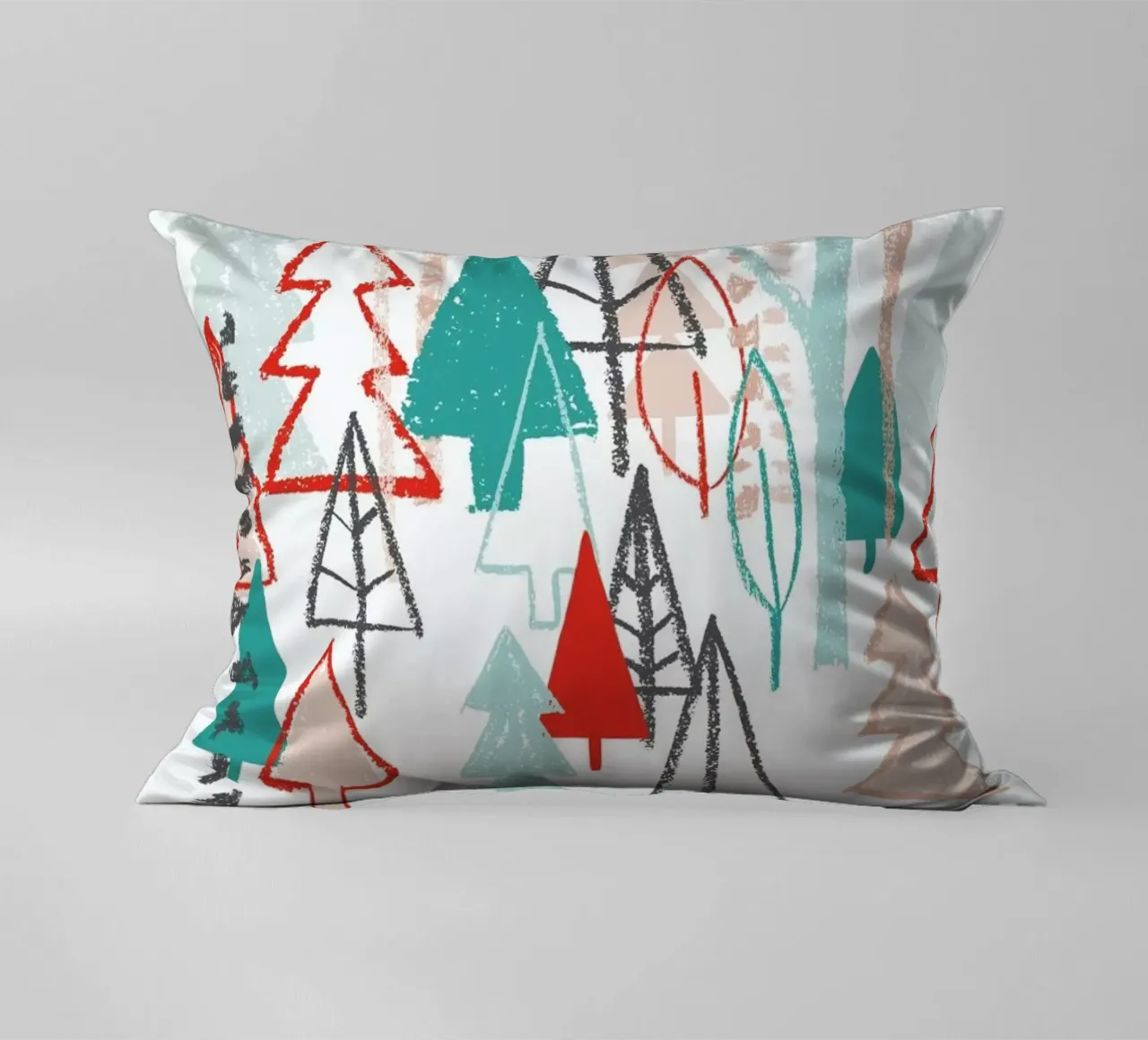 Happy Ho Ho Ho to You - Trees cuscino da BlauMaschine