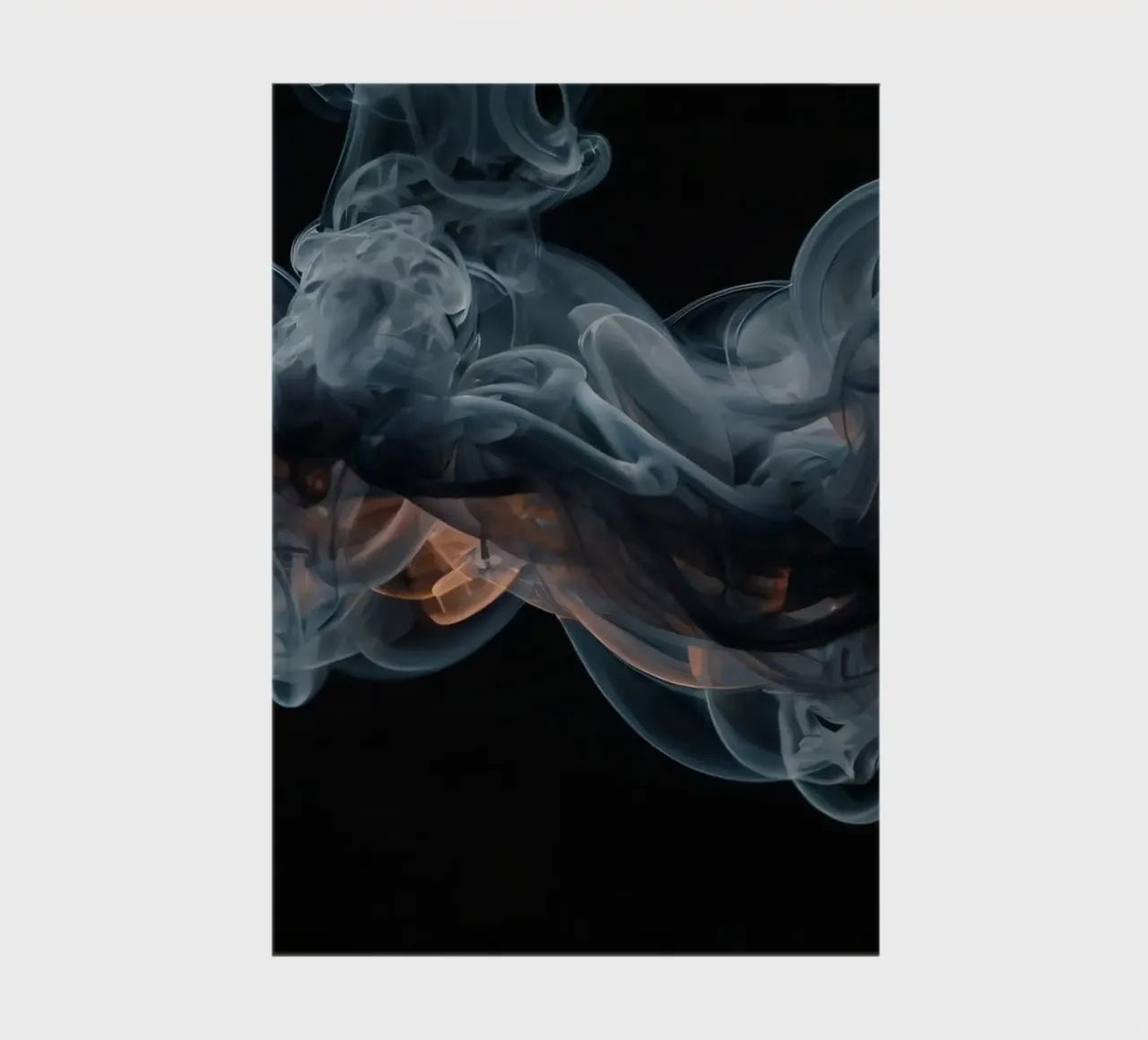 Dynamic swirl of colorful smoke against a dark background notebook by DesignDoodle