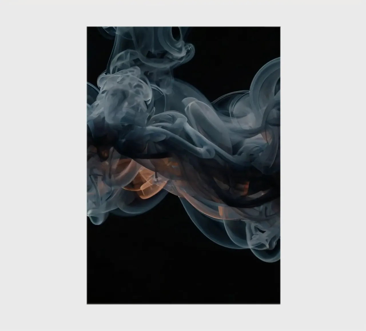 Dynamic swirl of colorful smoke against a dark background notebook by DesignDoodle