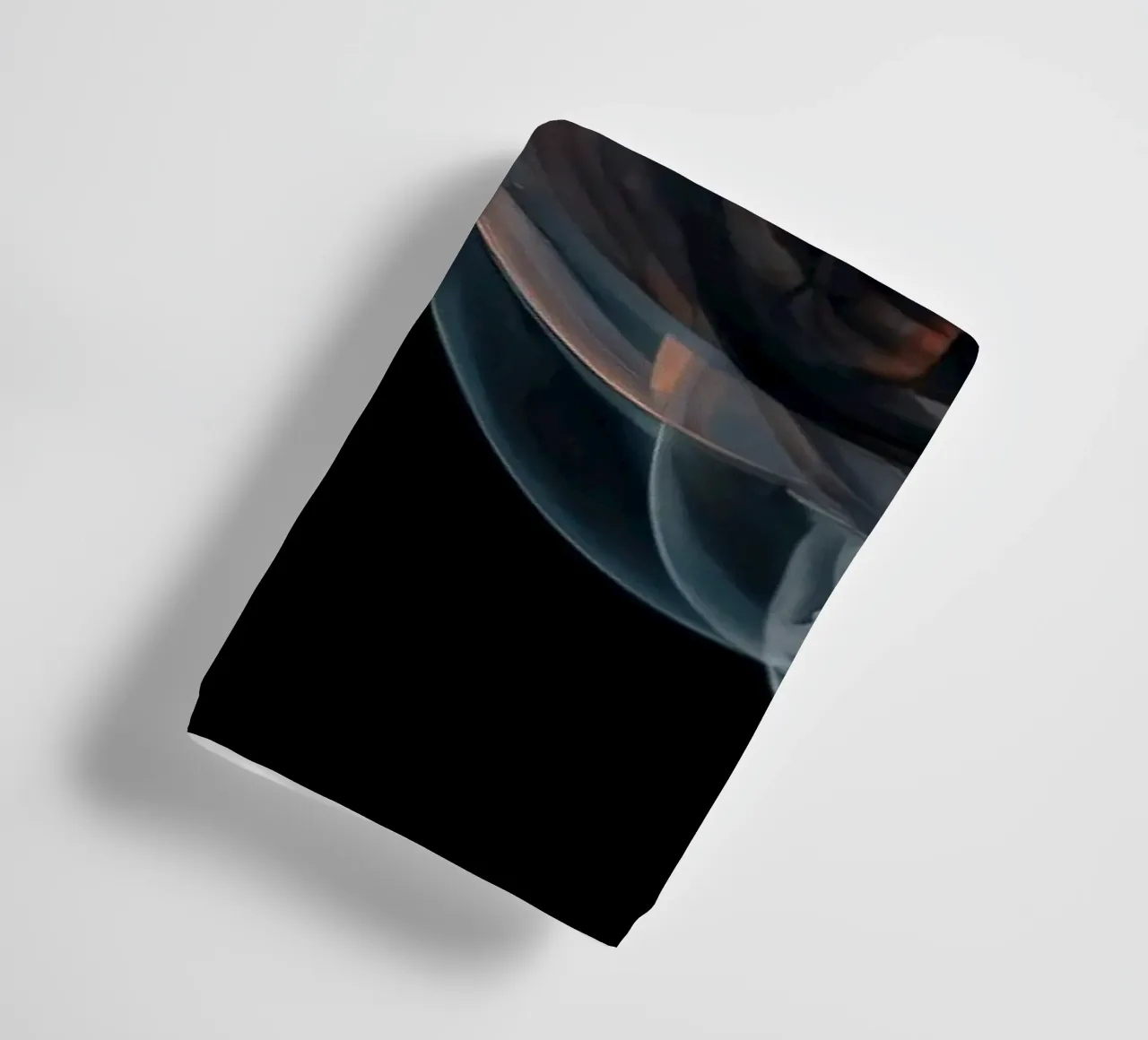 Dynamic swirl of colorful smoke against a dark background towel by DesignDoodle