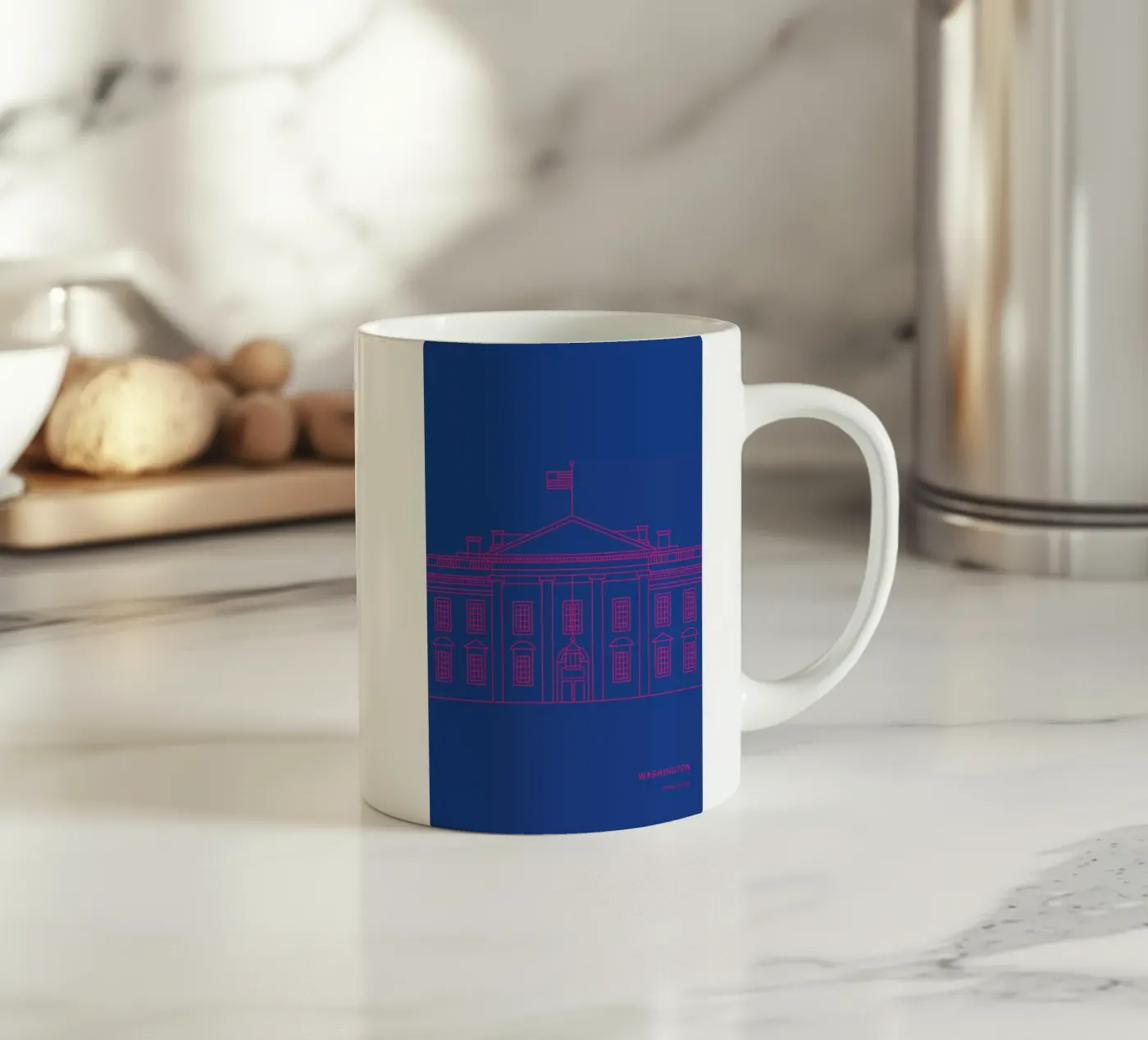 Washington ceramic mug by Sara Signorini