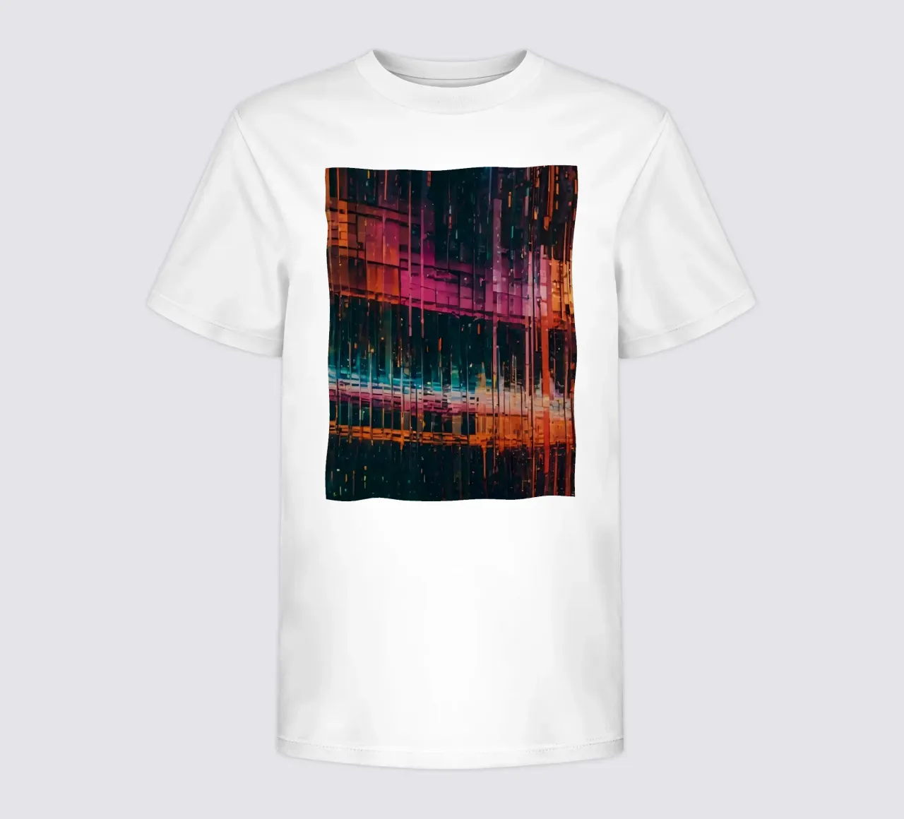 Bunte moderne abstrakte digitale Kunst Linien Muster Kinder T-Shirt von DesignDoodle