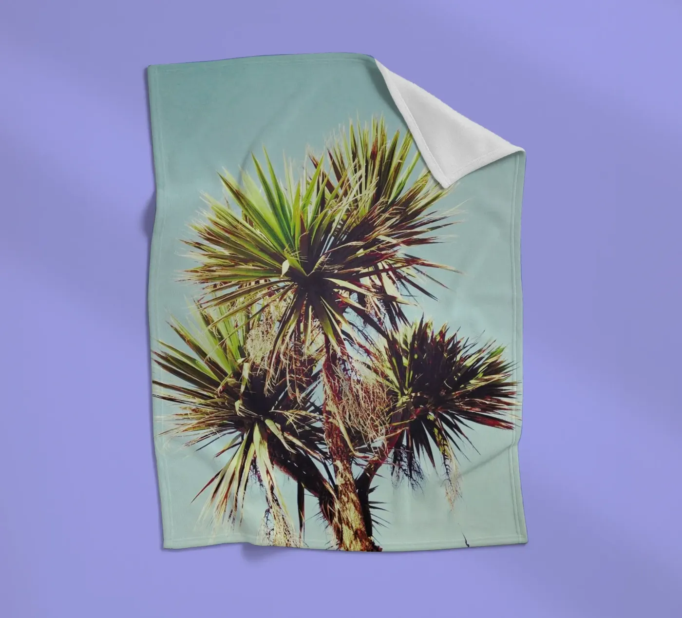 Palme Fleecedecke von Cassia Beck Photography