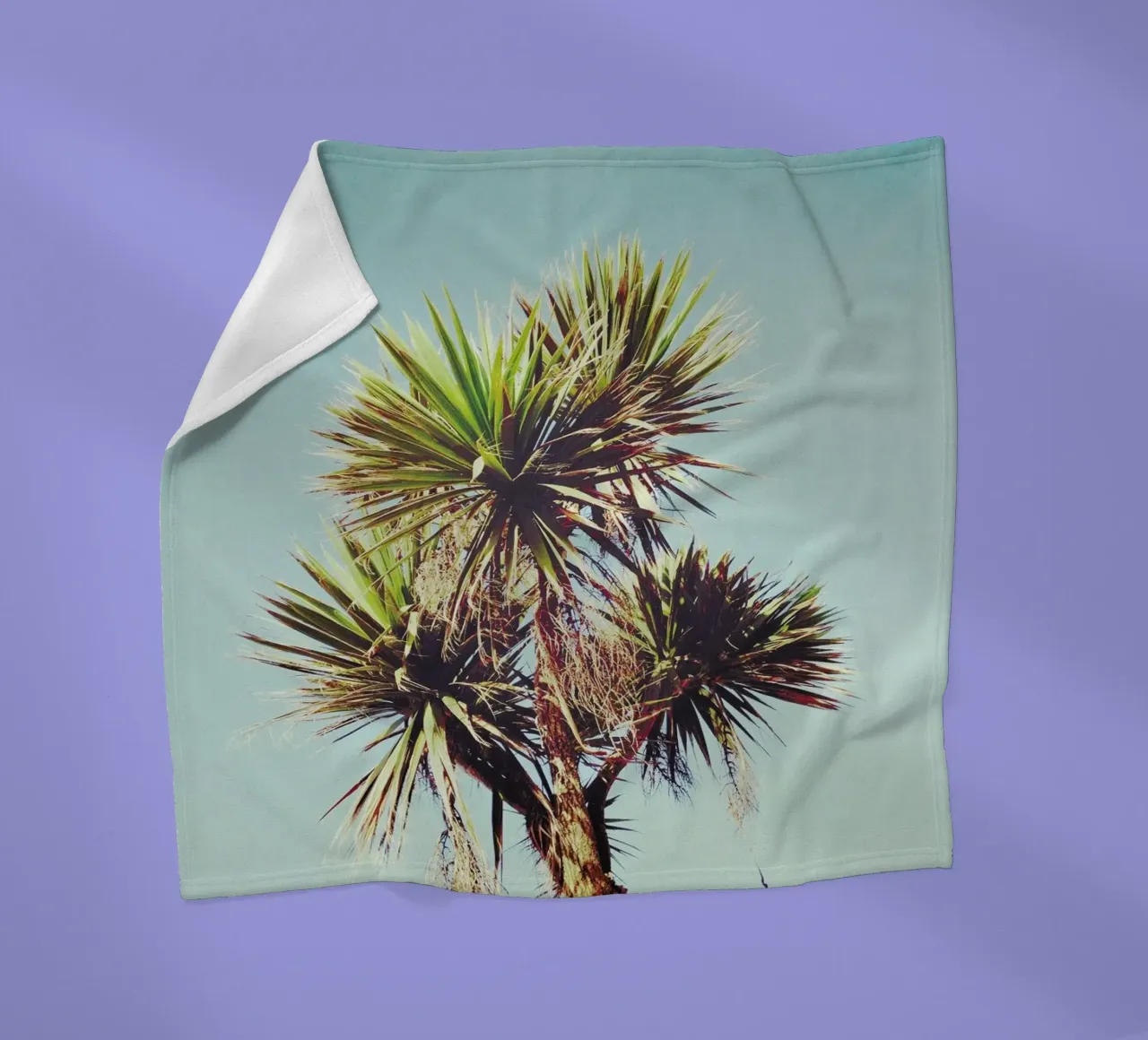 Palme Fleecedecke von Cassia Beck Photography